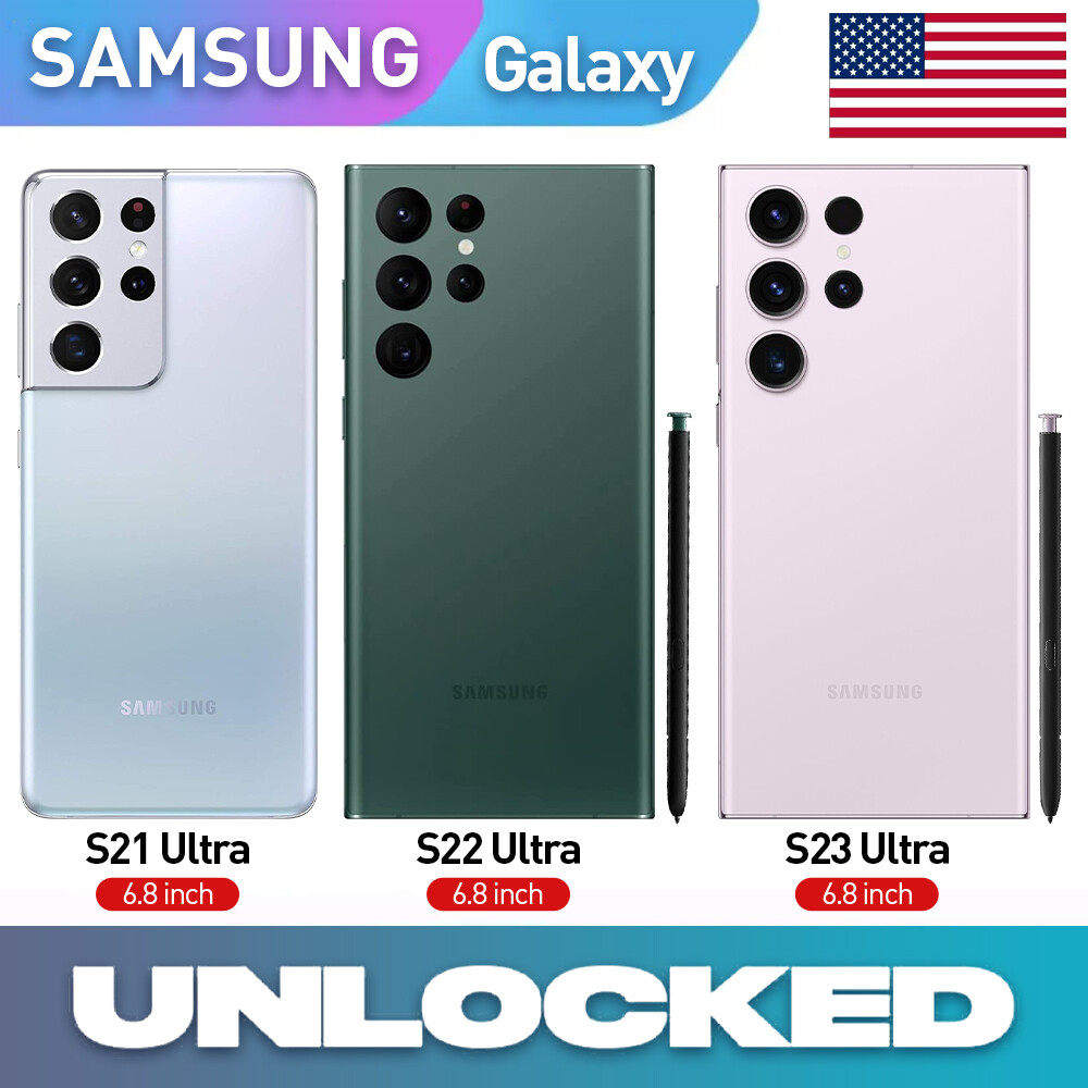 Samsung Galaxy S23 Ultra / S22 Ultra /S21 Ultra 128GB Unlocked All Carrier Phone