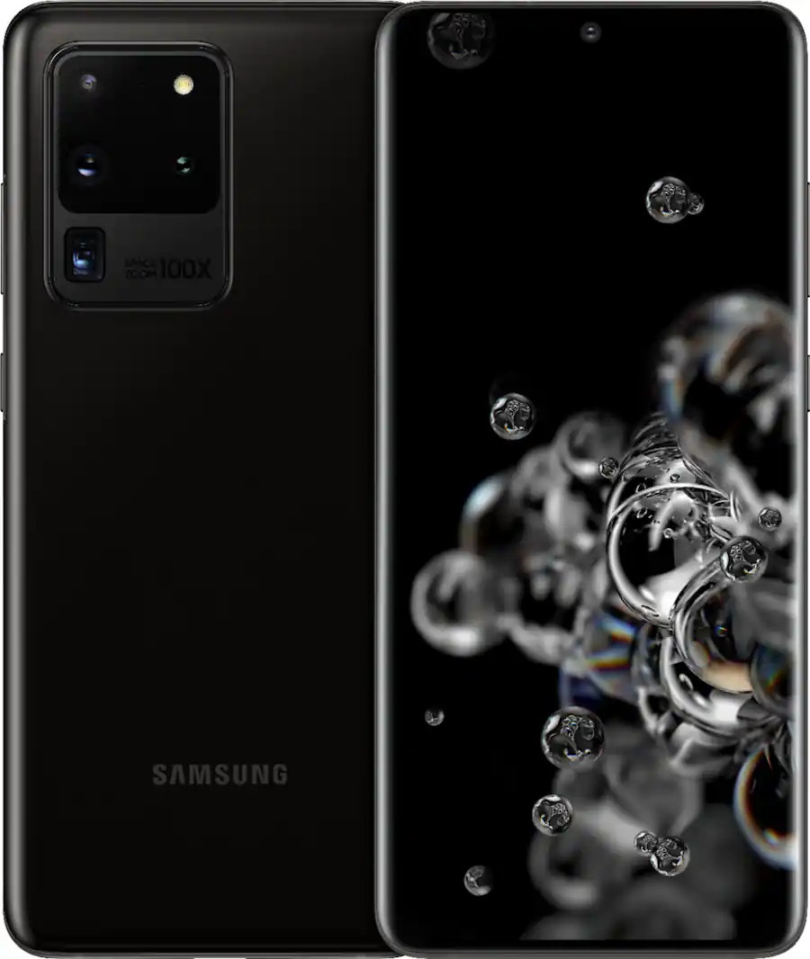 Samsung Galaxy S20 Ultra 5G 6.9″ 128GB GSM Fully Unlocked (G988U1)(Cosmic Black)