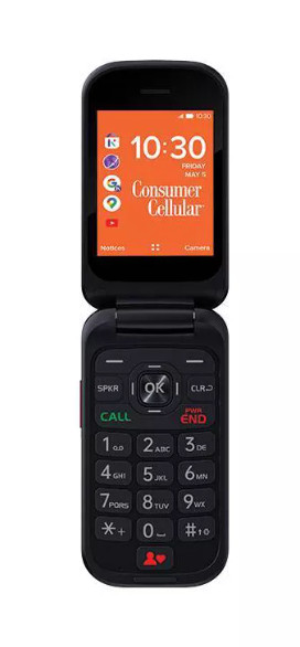 Consumer Cellular Iris Flip Phone (Unlocked) 8GB 5MP 4G LTE | Red – New Sealed