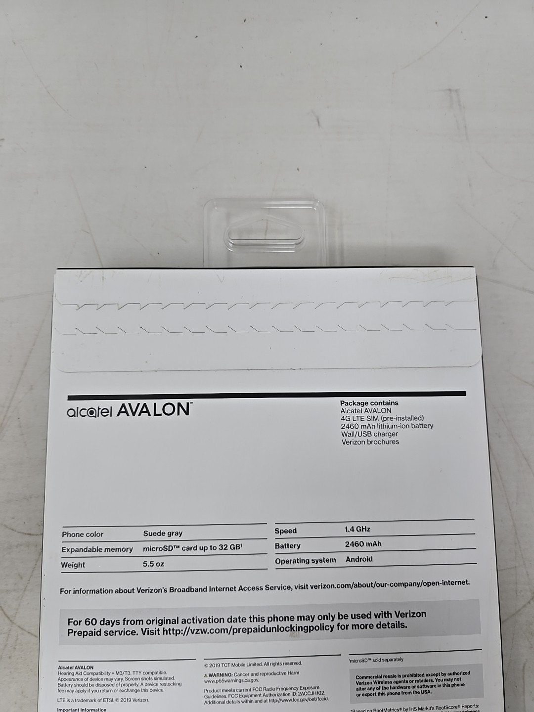 🔴Verizon TCL Alcatel Avalon 16GB Prepaid Smartphone Grey 4G LTE Sealed Android