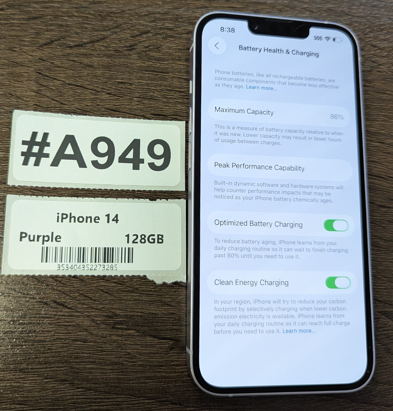 Apple iPhone 14 128GB Purple – Unlocked – Read Seller Notes