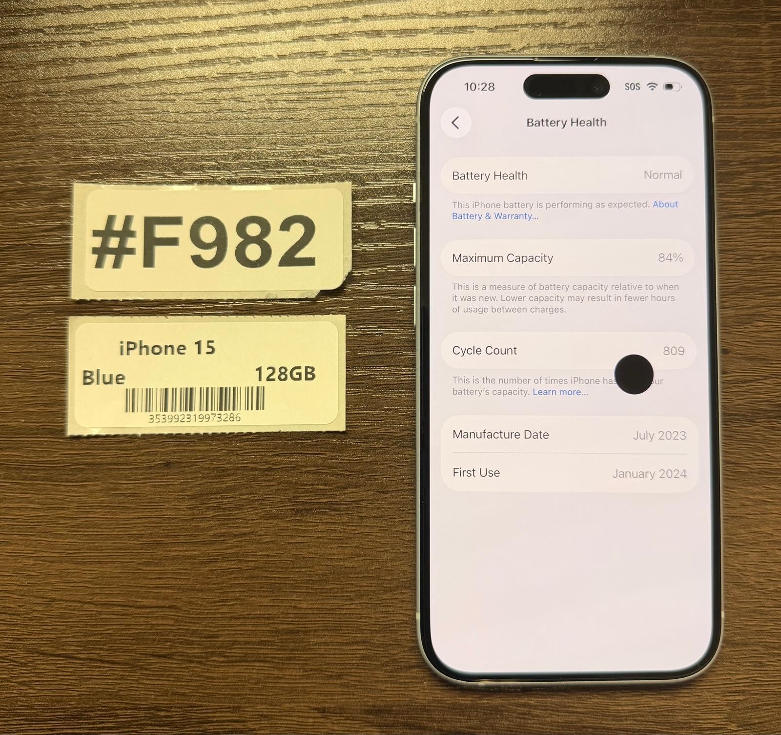 Apple iPhone 15 128 GB Blue – AT&T locked – Read Seller Notes