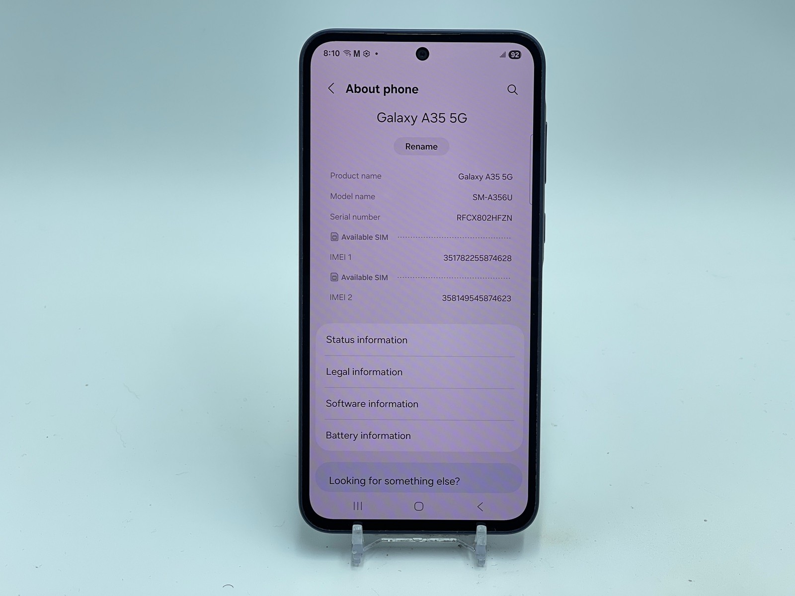 Samsung Galaxy A35 128GB SM-A356U (T-Mobile) Black PARTS ONLY (E-0194)