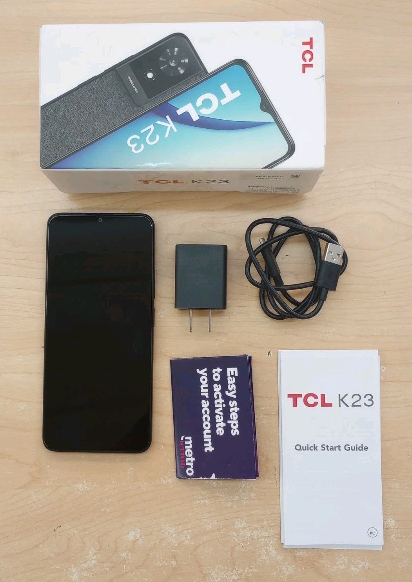 Metro by T-Mobile TCL K23, Prepaid Smartphone 32 GB, Open Box (New), No SIM Card