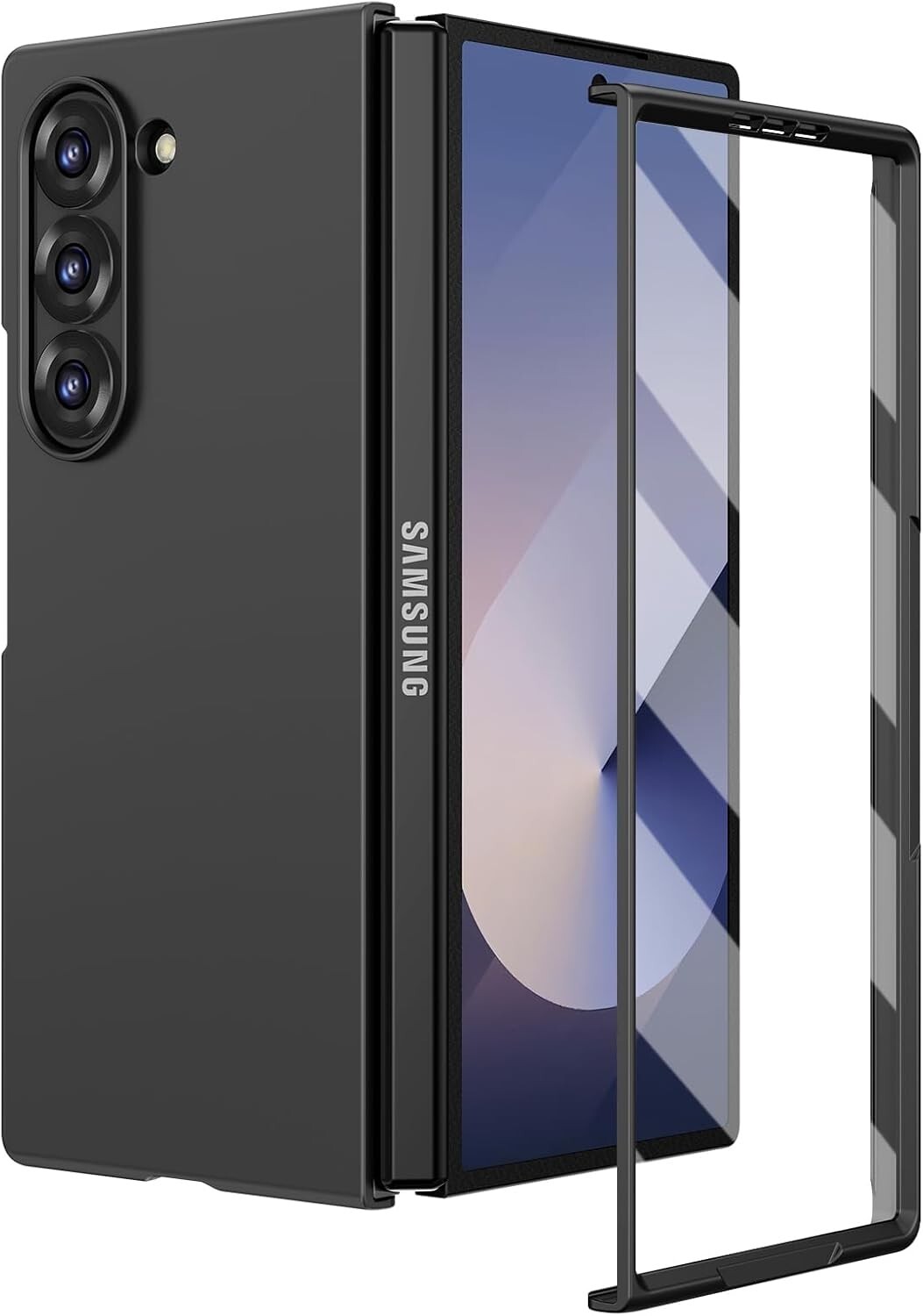 for Samsung Galaxy Z Fold 6 Case With Built in Screen Protector Support Wireless