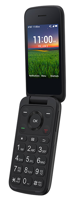 TCL Classic Flip 4G LTE 8GB Basic Camera Flip Phone for AT&T ONLY (4058R)