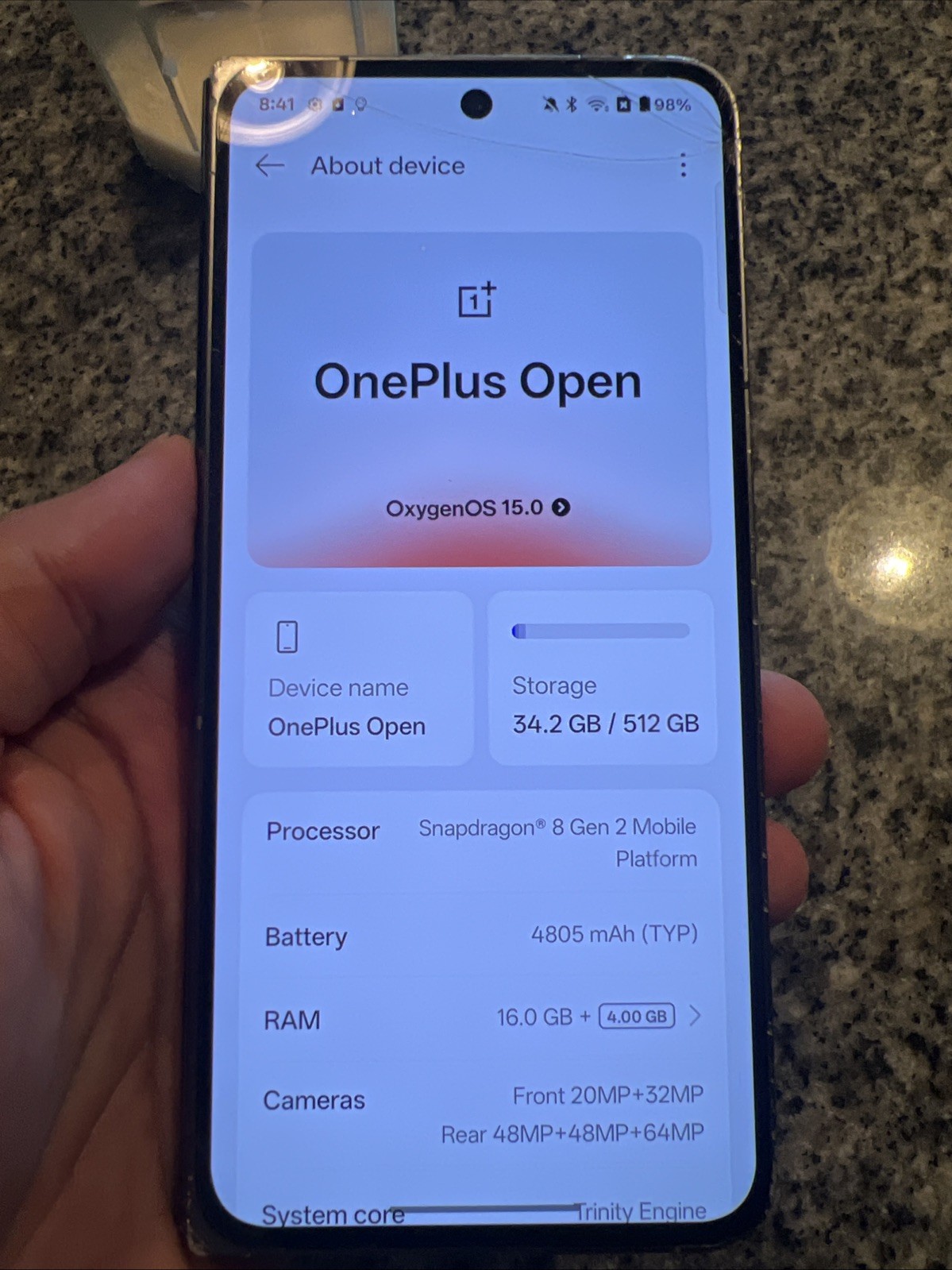 OnePlus Open – 512 GB – Voyager Black (Unlocked) Smartphone