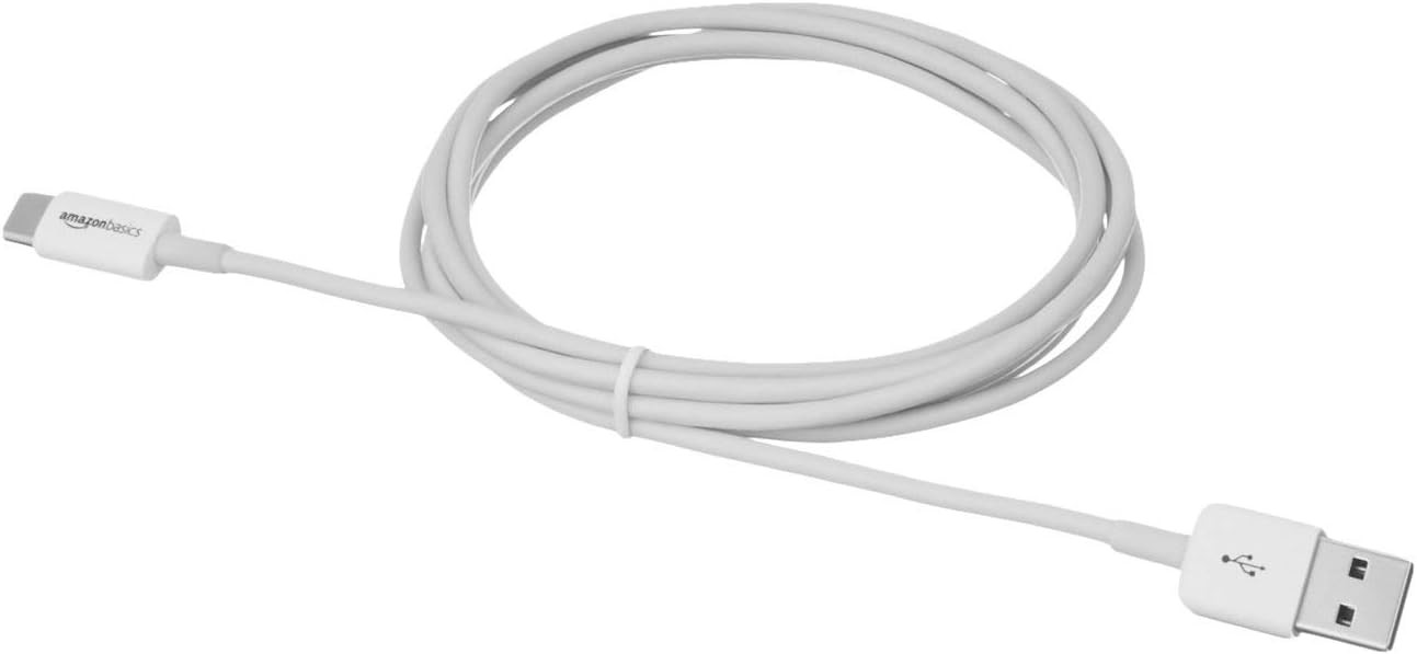 6ft USB-C to USB-A 2.0 Fast Charging Cable, 480Mbps, USB-IF Certified, White