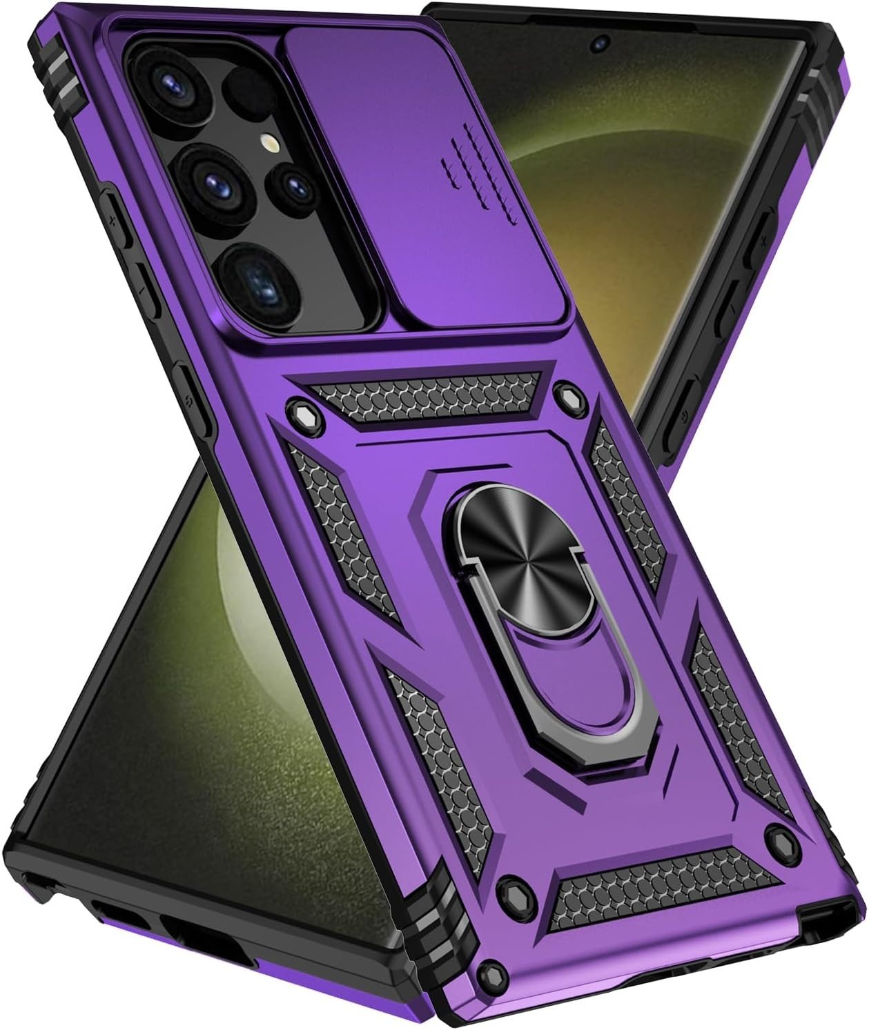 Case for Samsung Galaxy S24 Ultra w/ Military Grade Protective Cover & Kickstand