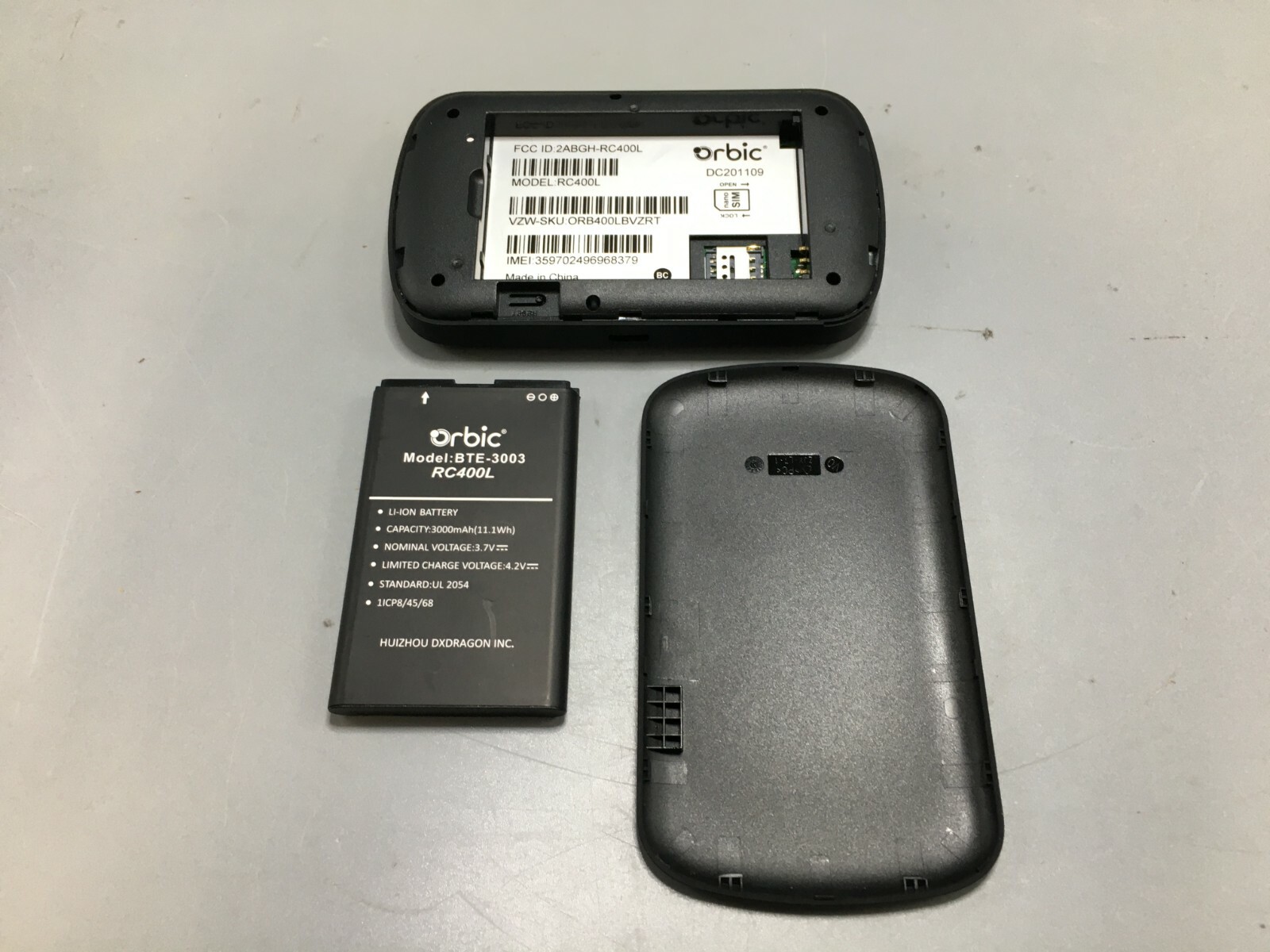 Orbic Speed Verizon Jetpack Mifi Hotspot Modem RC400L 4G LTE Verizon Free S/H