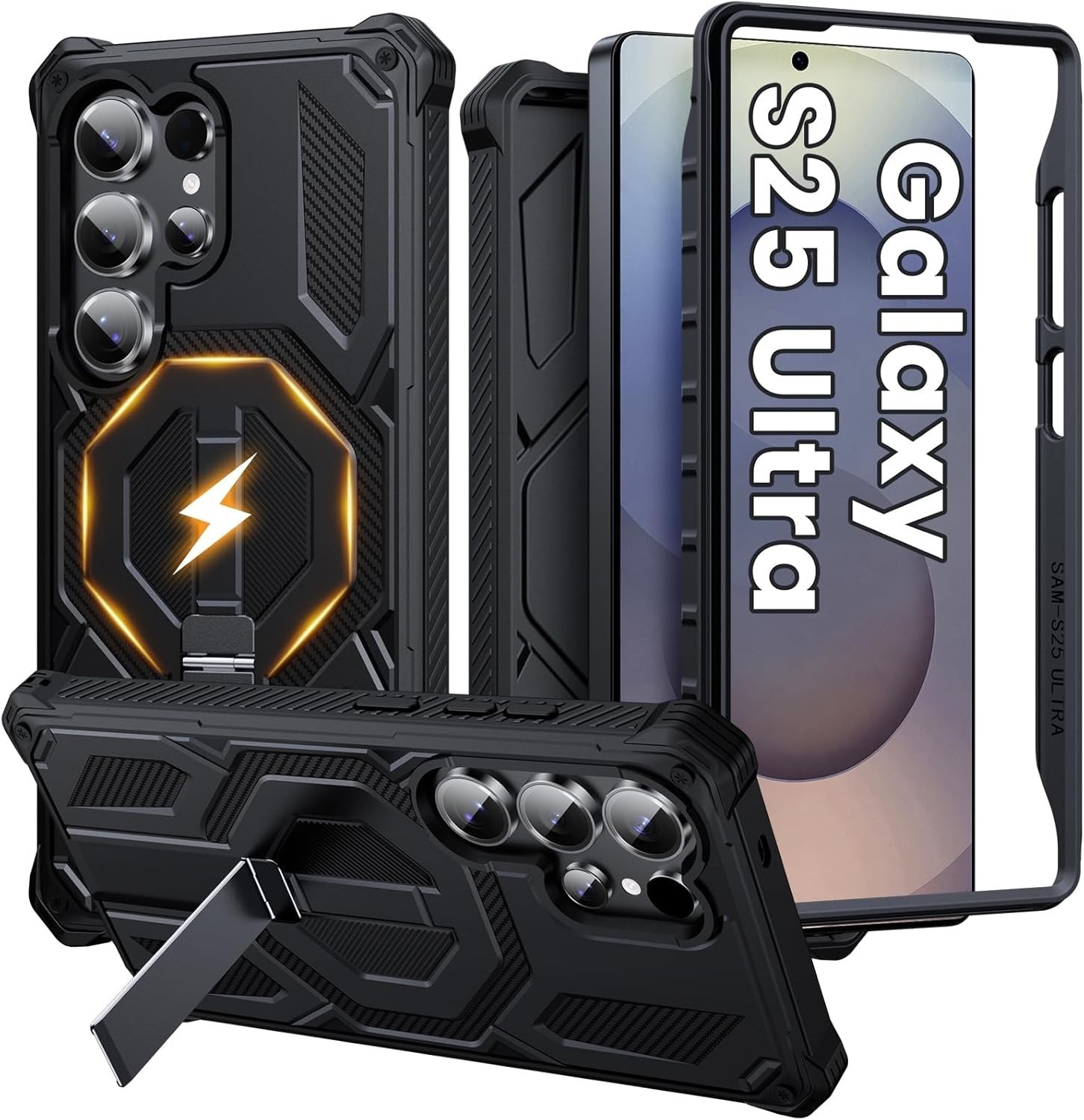 For Samsung Galaxy S25 Ultra Case,Military Grade with Stand,MagSafe Support