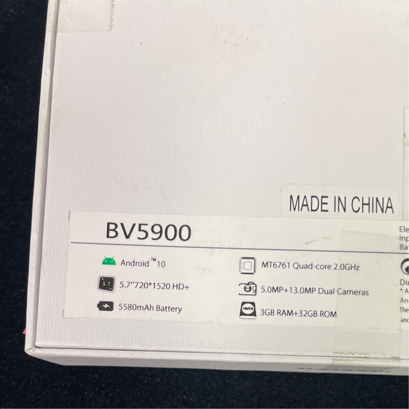 Blackview BV5900 Black Waterproof Drop Proof 32GB Storage 3GB RAM Smartphone