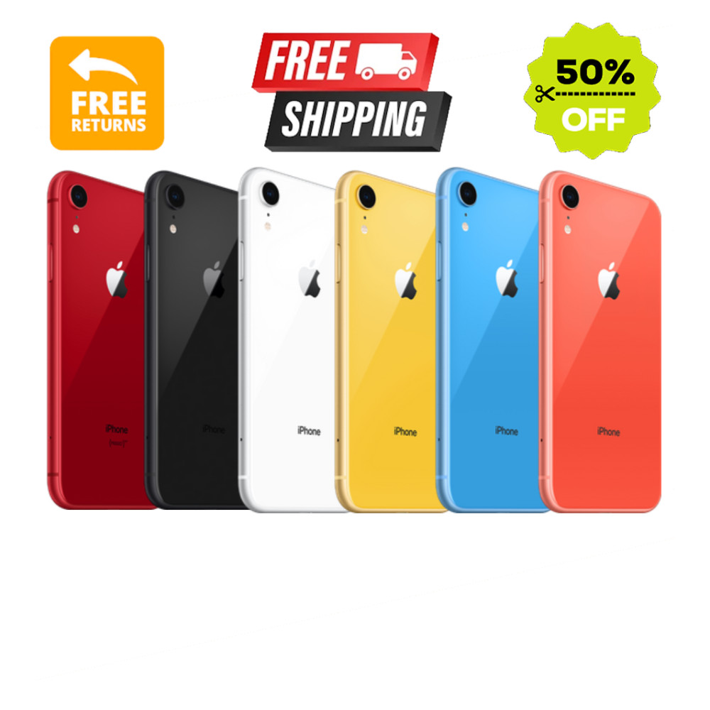 Apple iPhone XR 64GB Unlocked Verizon At&t T-Mobile GSM/CDMA LTE WiFi