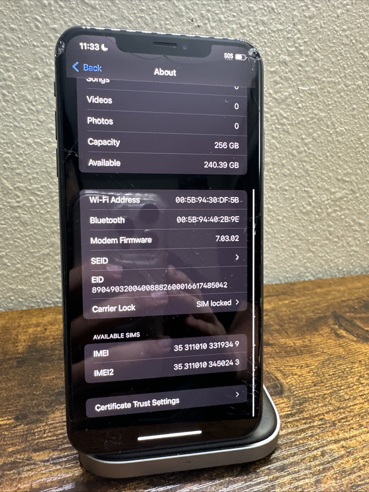 Apple iPhone XS Max 256GB Space Gray A1921 – T-Mobile Locked