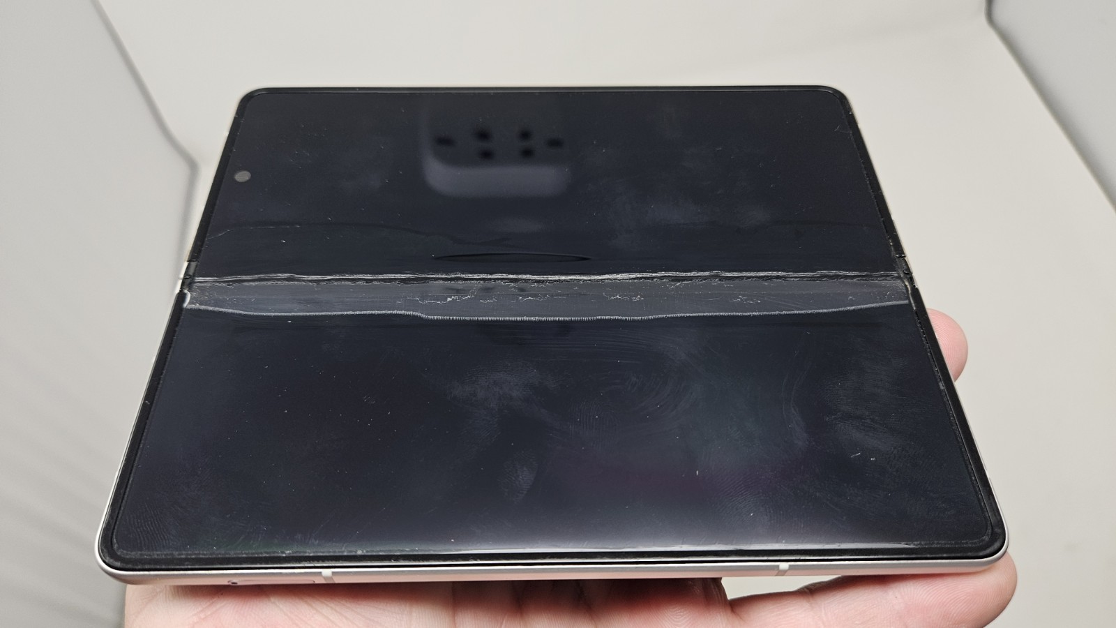 Samsung Galaxy Z Fold 3 5G Silver Internal Screen Not Working PARTS SM-F926U1