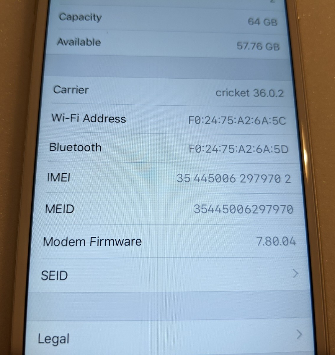 Apple iPhone 6 – 64GB – Gold (At&t) Great Cond.