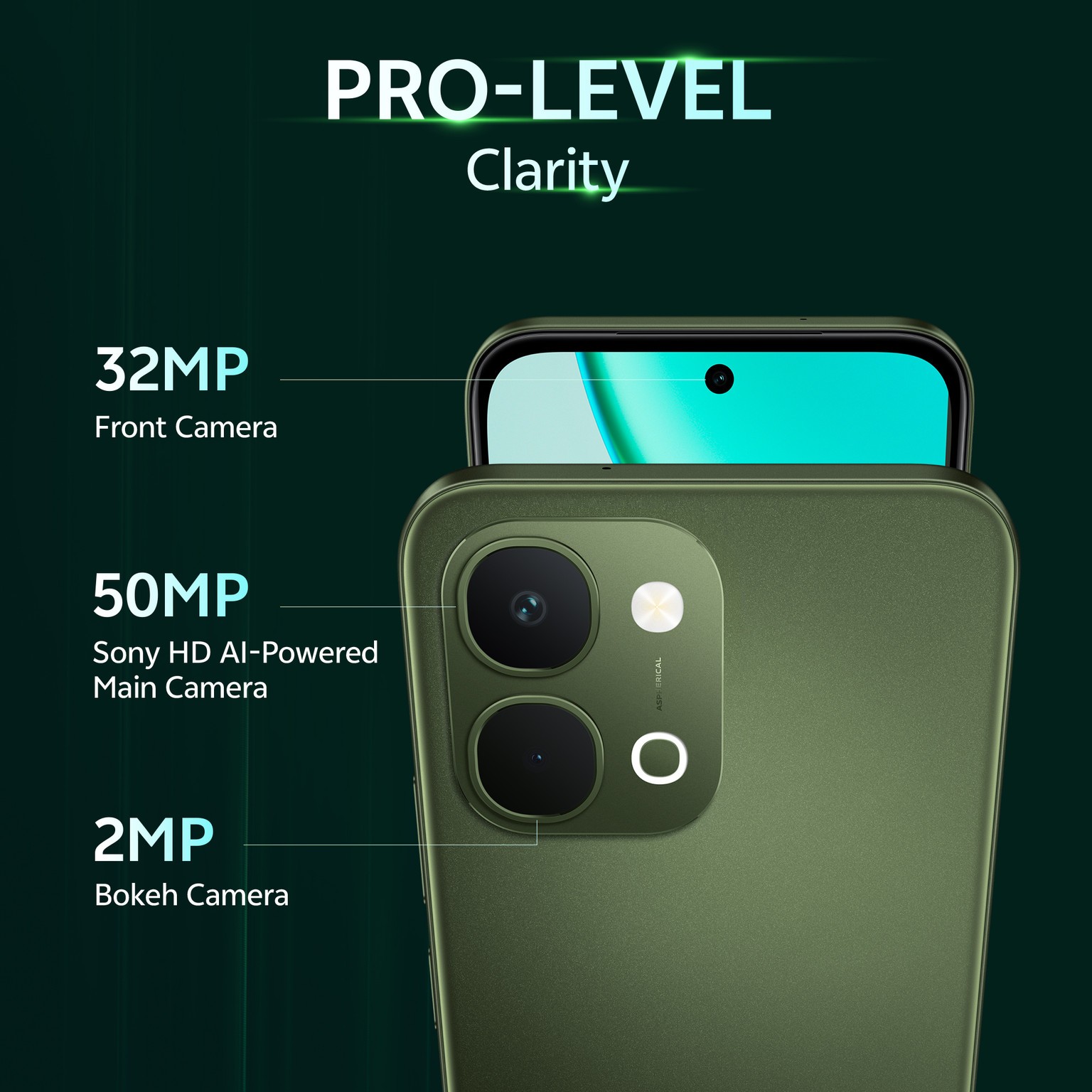 vivo T5x 5G (Green, 128 GB 8GB RAM) Dimensity 7400-Turbo 6.76″ Global Version