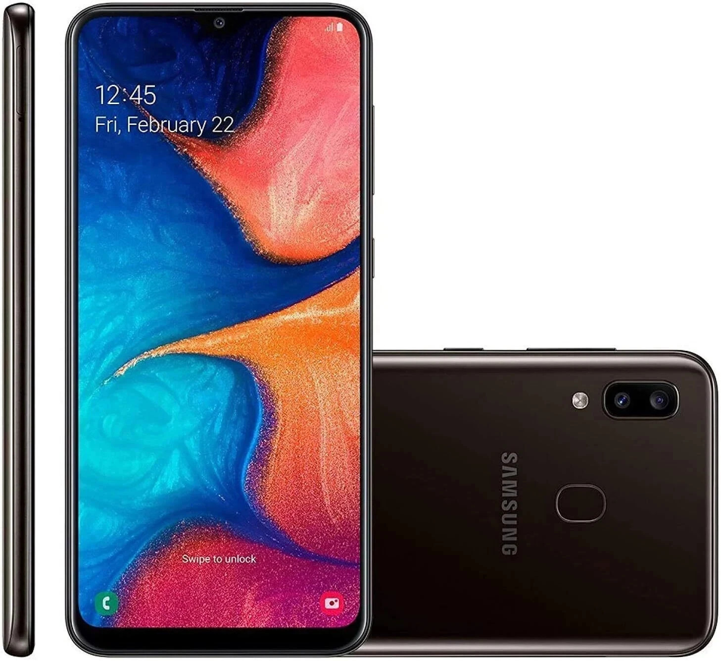 New Sealed Samsung Galaxy A20 SM-A205U 32GB+ 3GB Black Factory Unlocked-US STORE