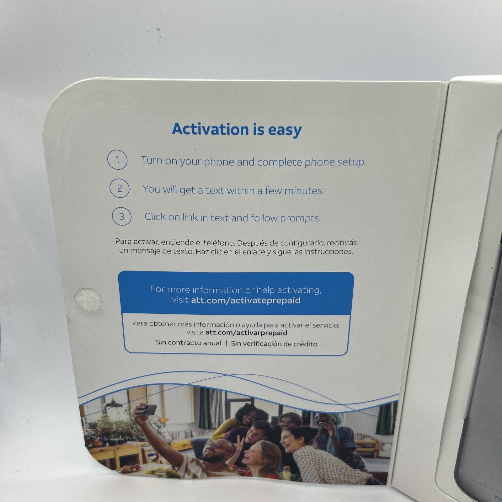 New & Sealed – Motorola Moto G Play (2024) Blue At&t Prepaid Smartphone 64GB