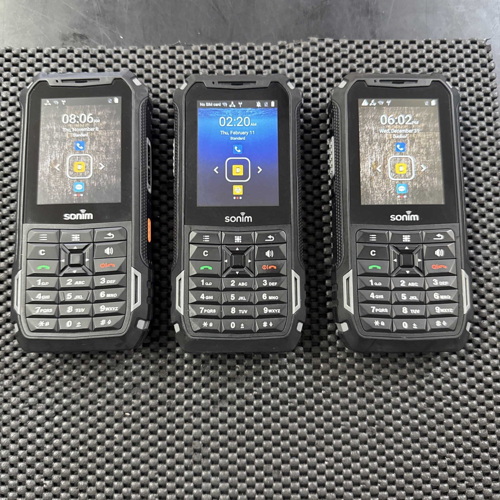 Lot Of 3 Sonim XP5s XP5800 16GB Rugged Phone Dual-SIM *for Southern Linc Only i3