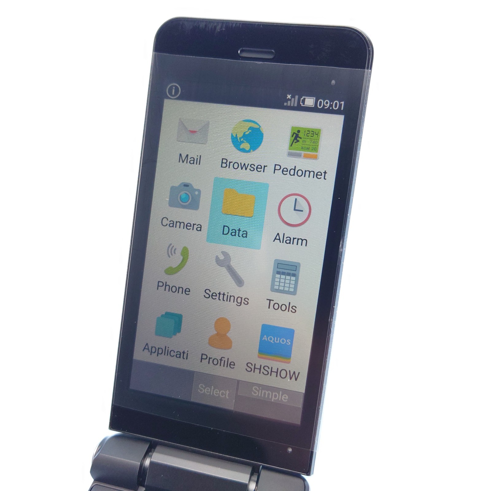 SHARP AQUOS KEITAI SH-N01 Unlocked Japanese Android Flip Phone English Ready