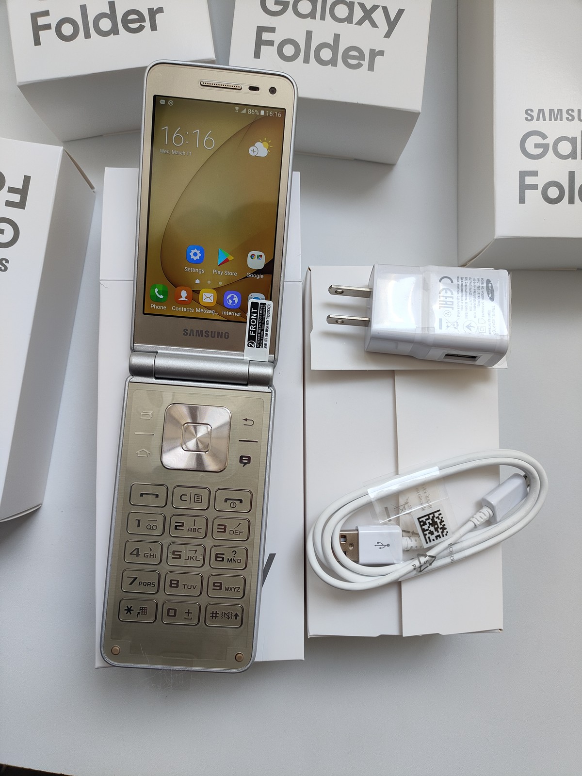 Samsung Galaxy Folder2 SM-G1600 Dual Sim 16GB Android LTE 3.8″ Flip Phone