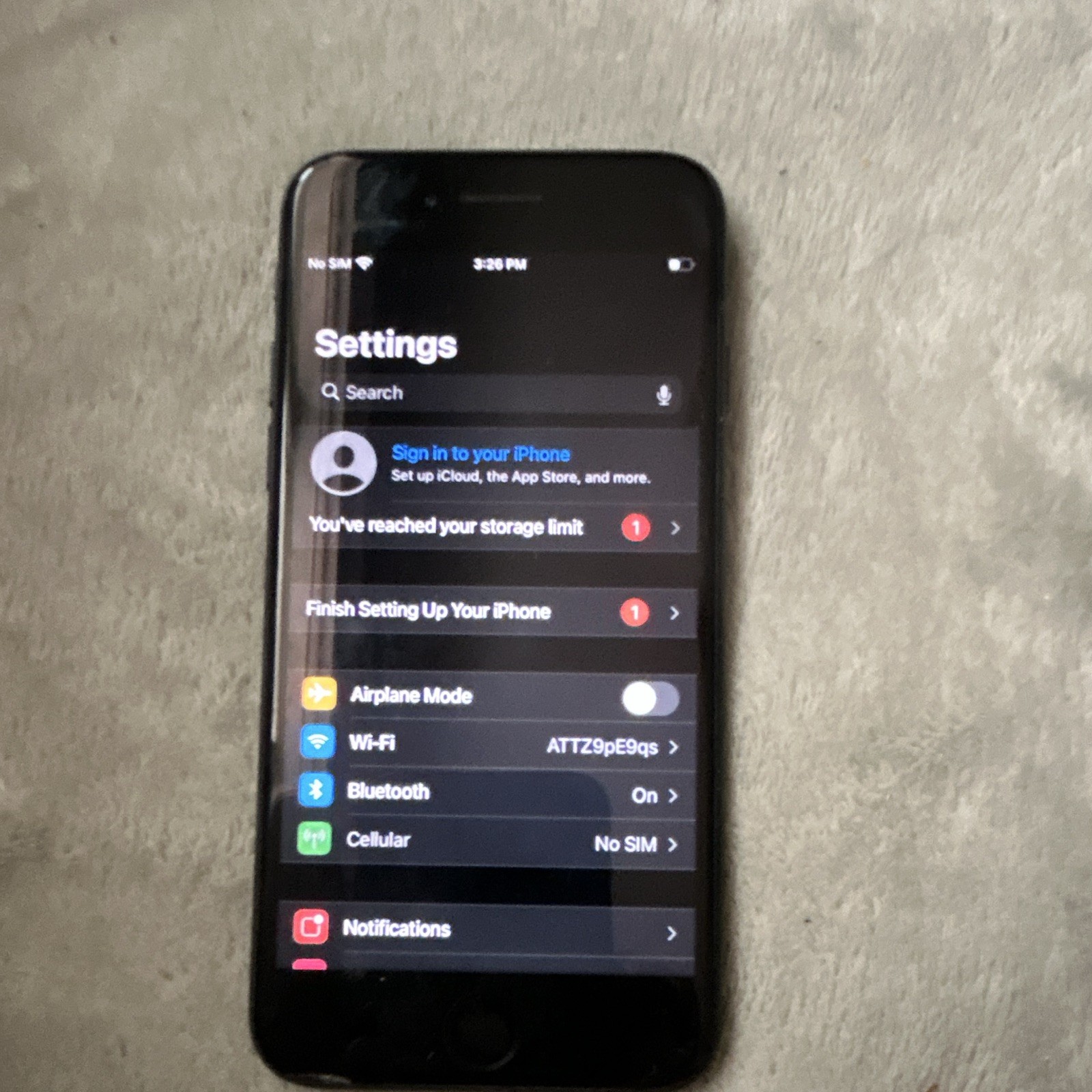 Apple iPhone 7 32GB Black sim locked