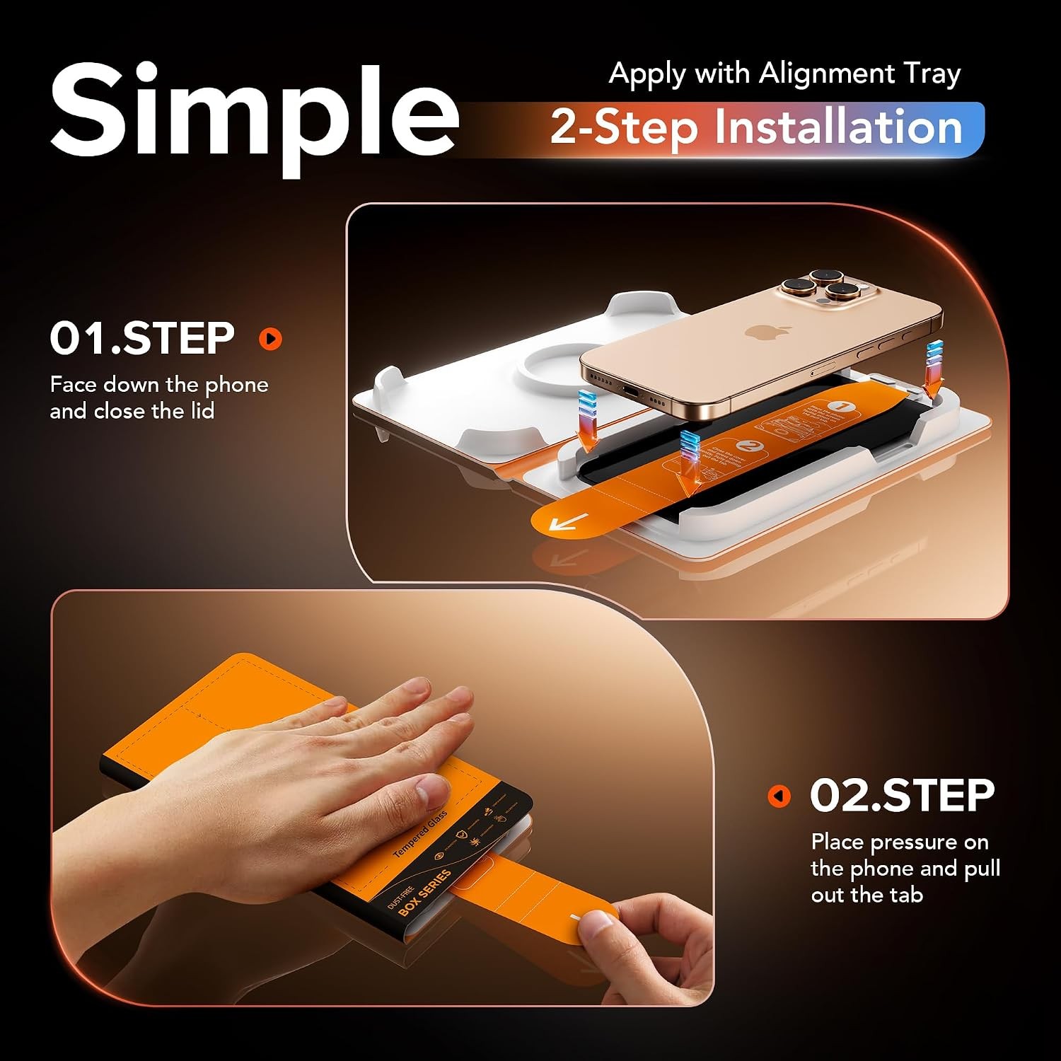 3PCS Privacy Screen Protector & Anti-Spy for iPhone 14 Pro Max Military-Grade 9H