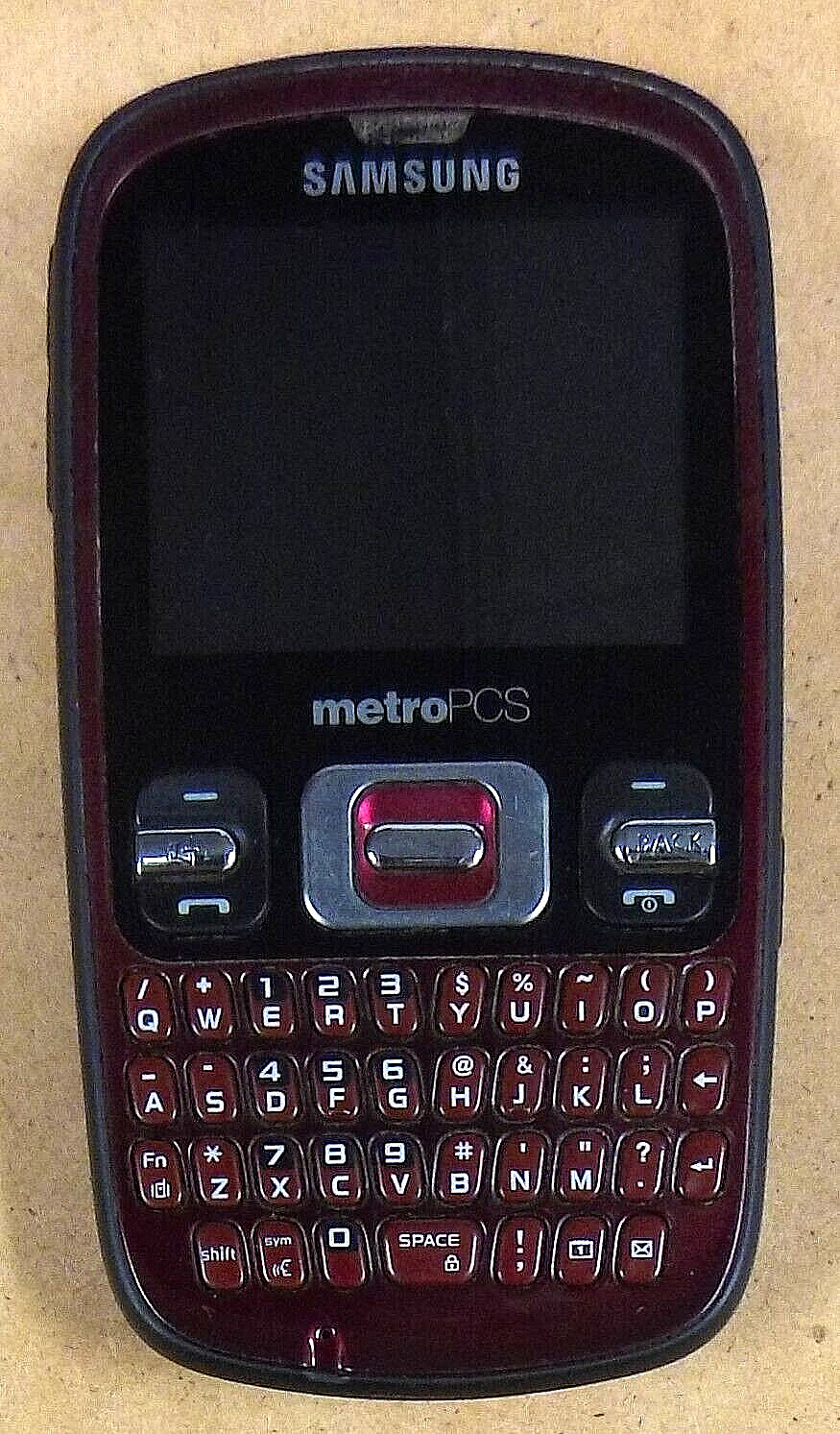 Samsung Freeform SCH-R350 – Red and Black ( MetroPCS ) Rare CDMA Phone – Bundled