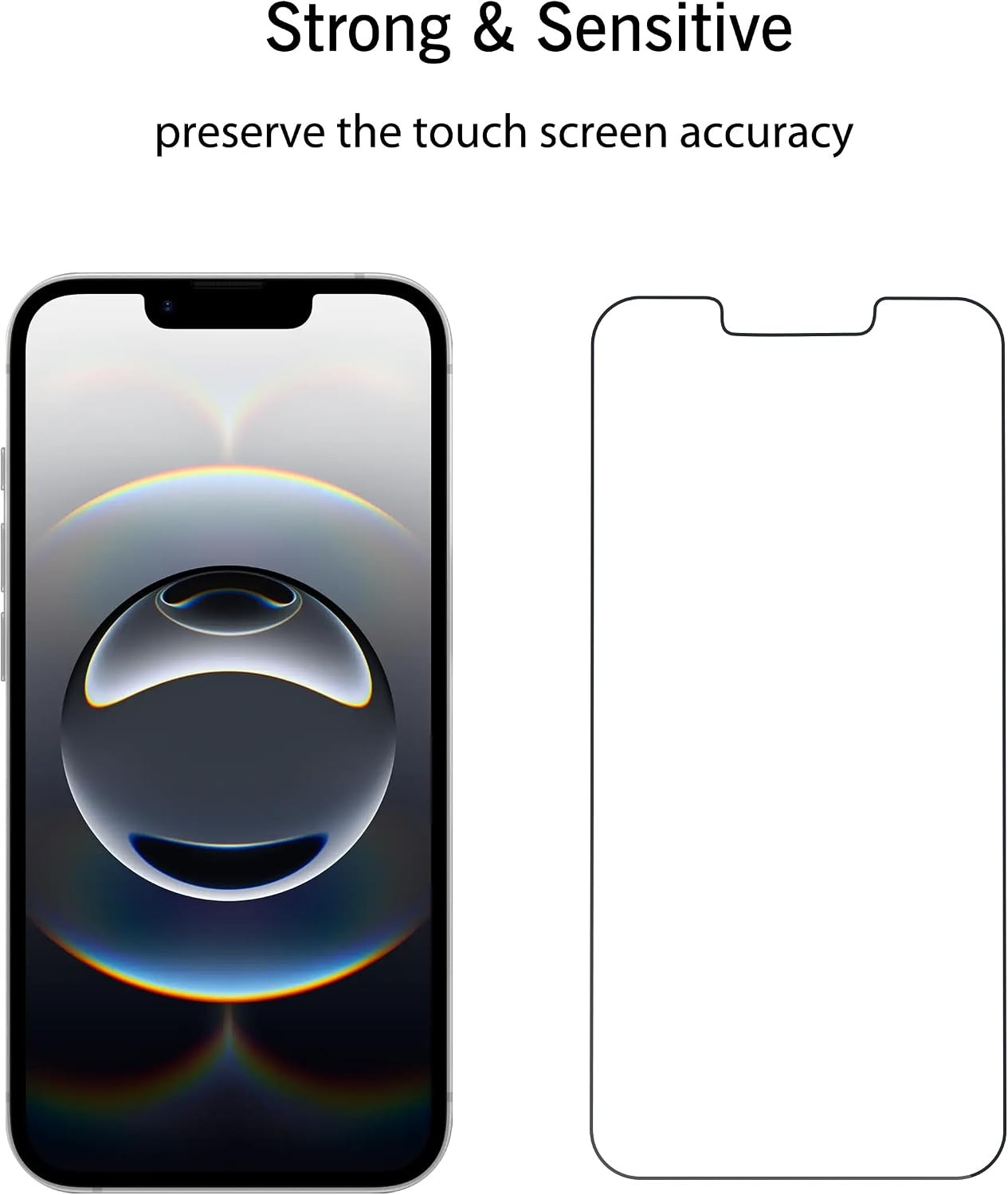Screen Protector Set of 3 for iPhone 16e, 14, 13 & 13 Pro