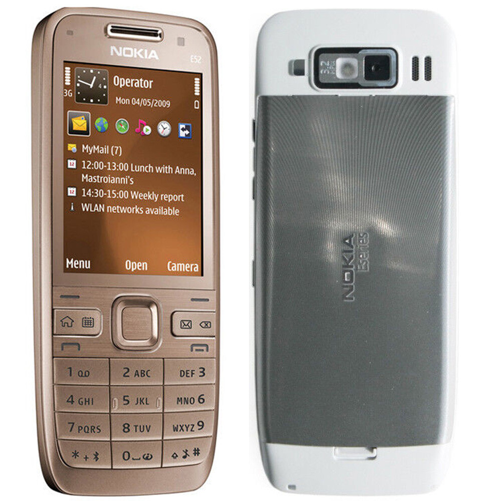 Original Unlocked Nokia E52 Bluetooth WIFI 3G 3.2MP MP3 Symbian OS Mobile Phone