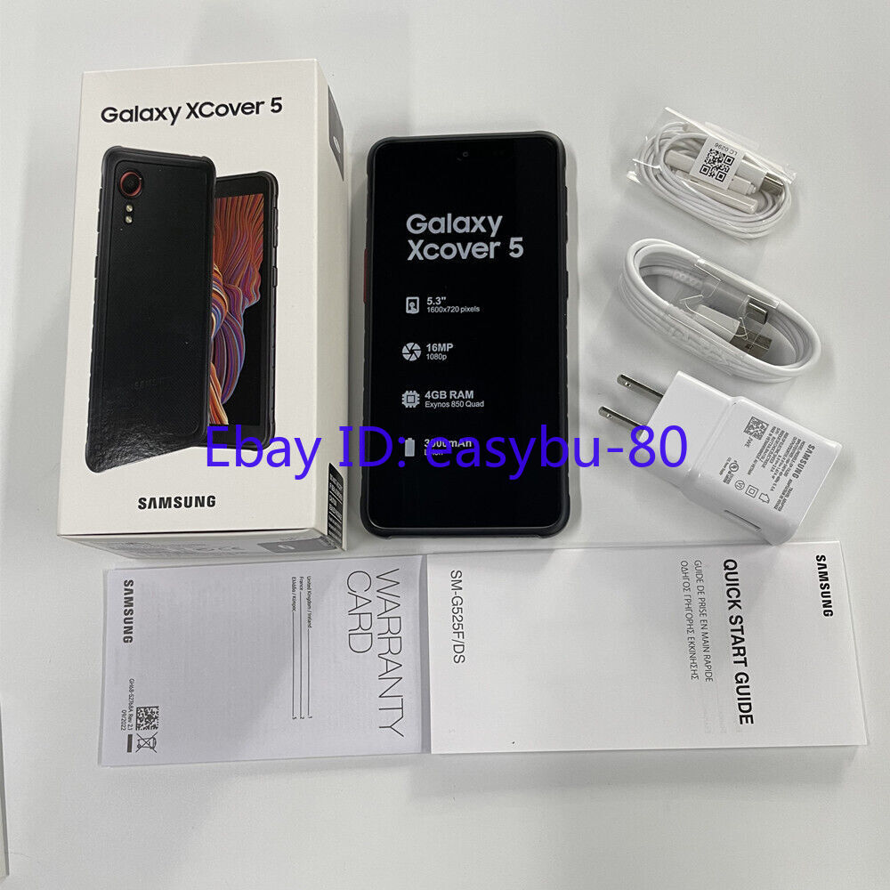 Unlocked Samsung Galaxy Xcover 5 SM-G525N SM-G525F/DS 64GB-New Sealed Smartphone