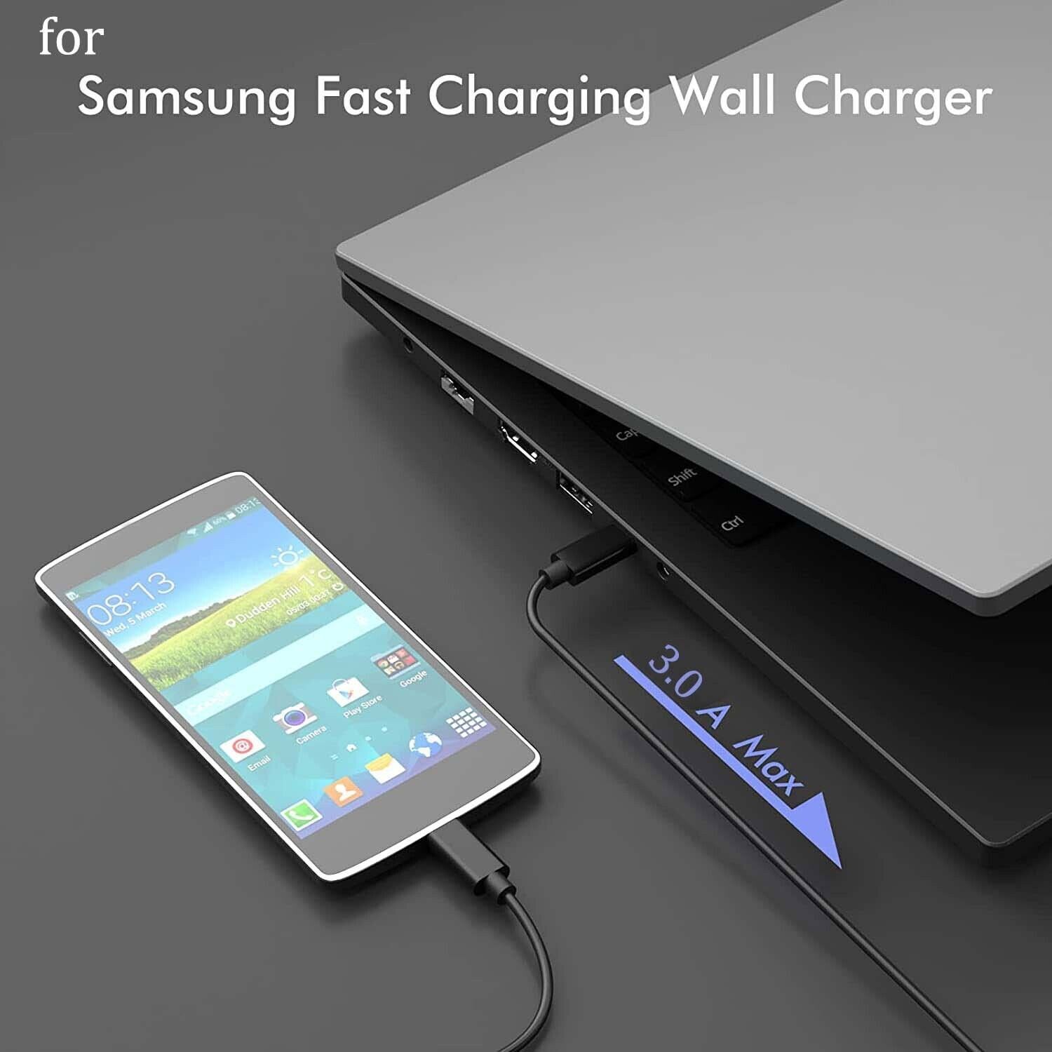45W Universal Fast Charger Wall Adapter Type C Cable for Samsung Galaxy S22 S21