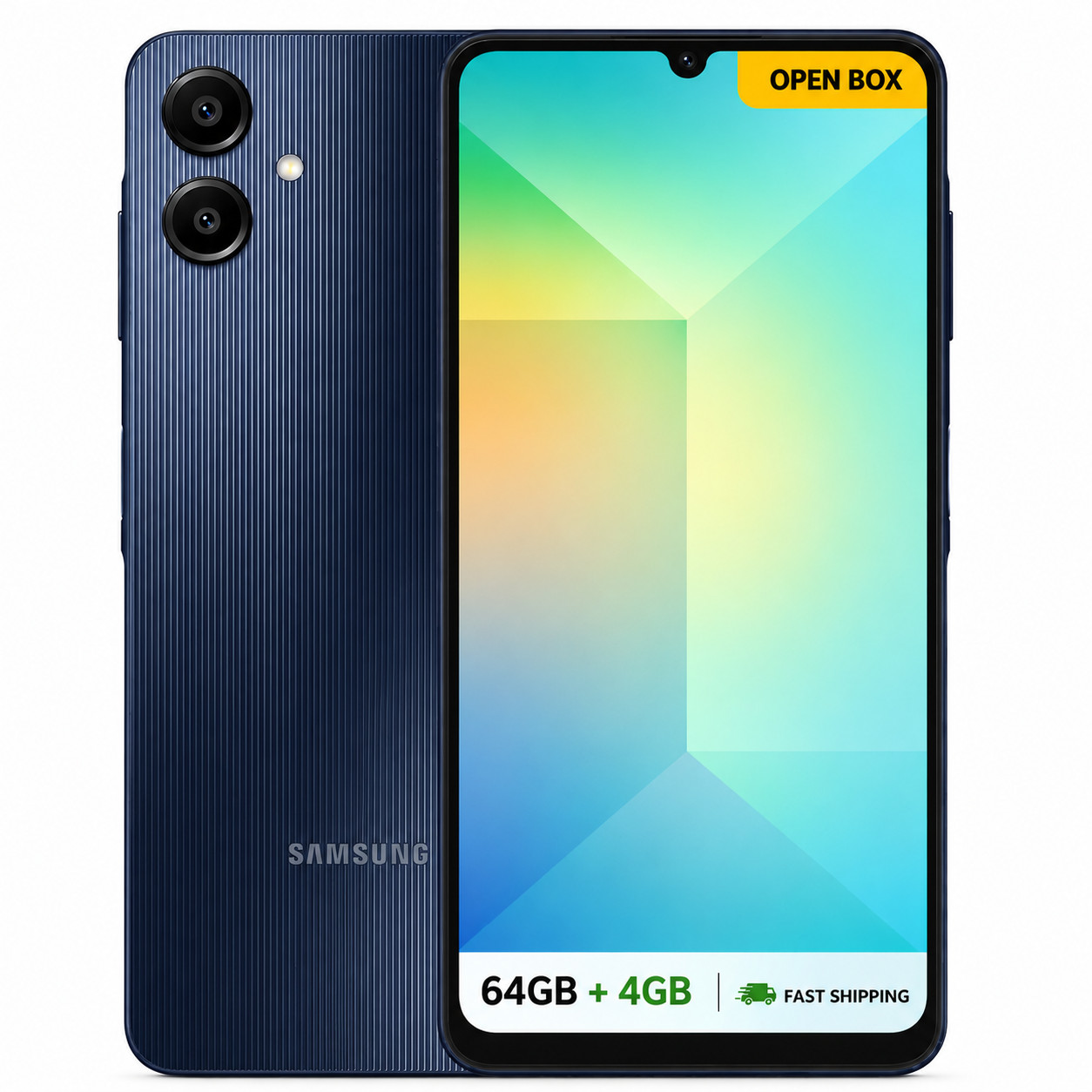 Samsung A06 4G LTE 64GB/4GB GSM Factory Unlocked Dual Sim Phone Black (Open Box)