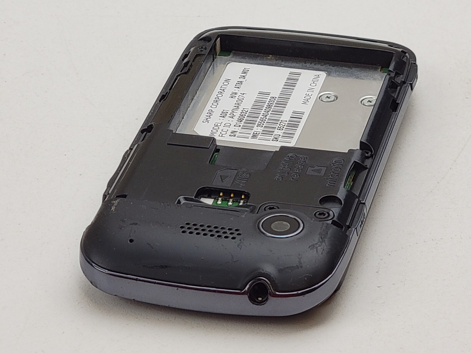 Sharp FX Plus (ADS1) 120MB – Black (AT&T) QWERTY Slider – *PLEASE READ* – J7632