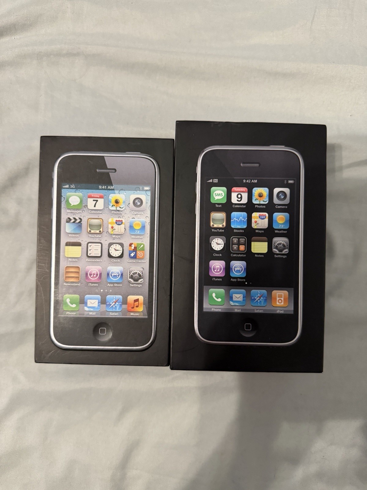 Apple iPhone 3G Black Lot of 2 Wi-Fi iOS 2.0 MP 3.5 in Smartphones READ!!!