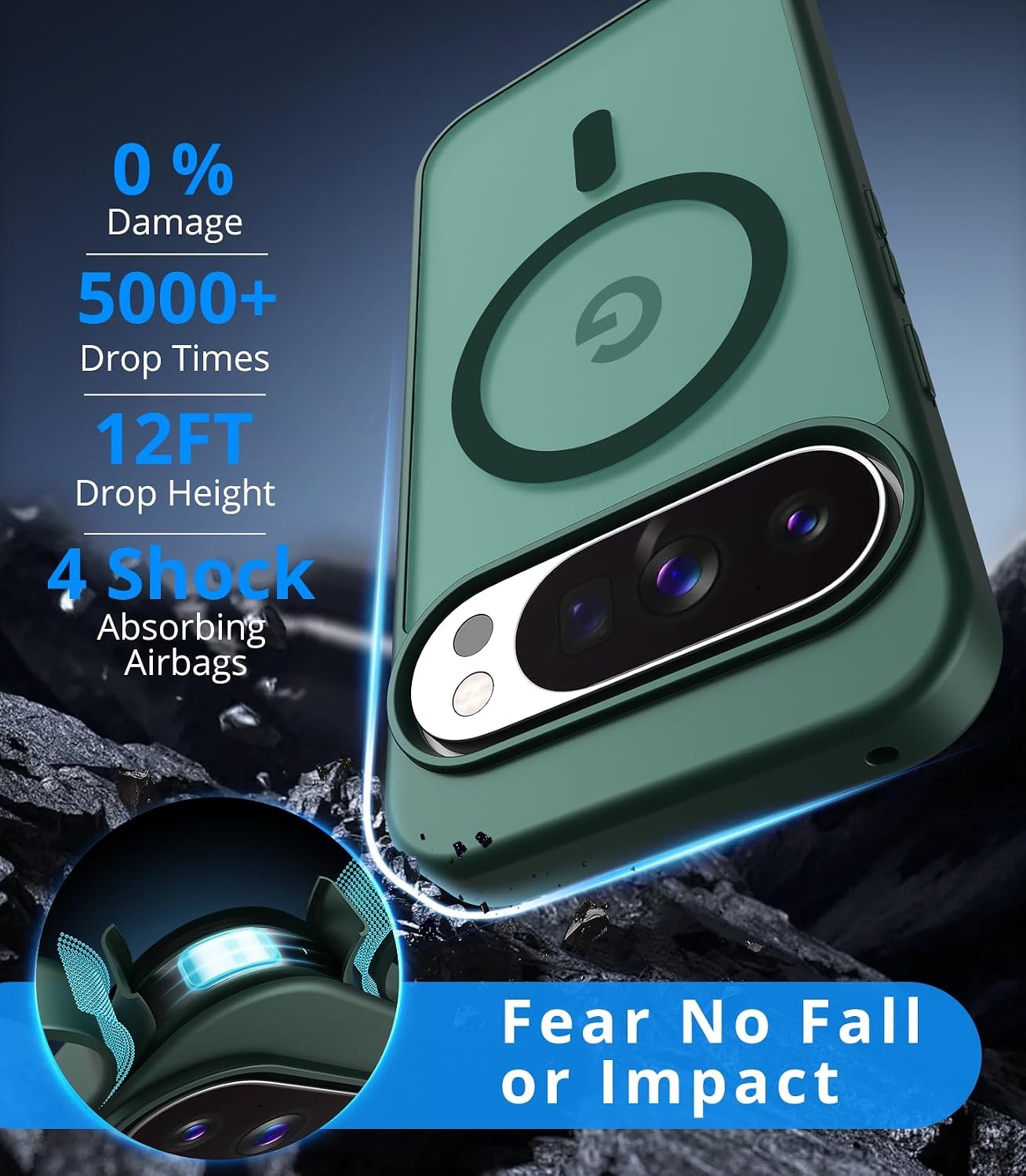 1PCS Case & Screen Protector for Google Pixel 10/10 Pro Magnetic Slim Matte Cove
