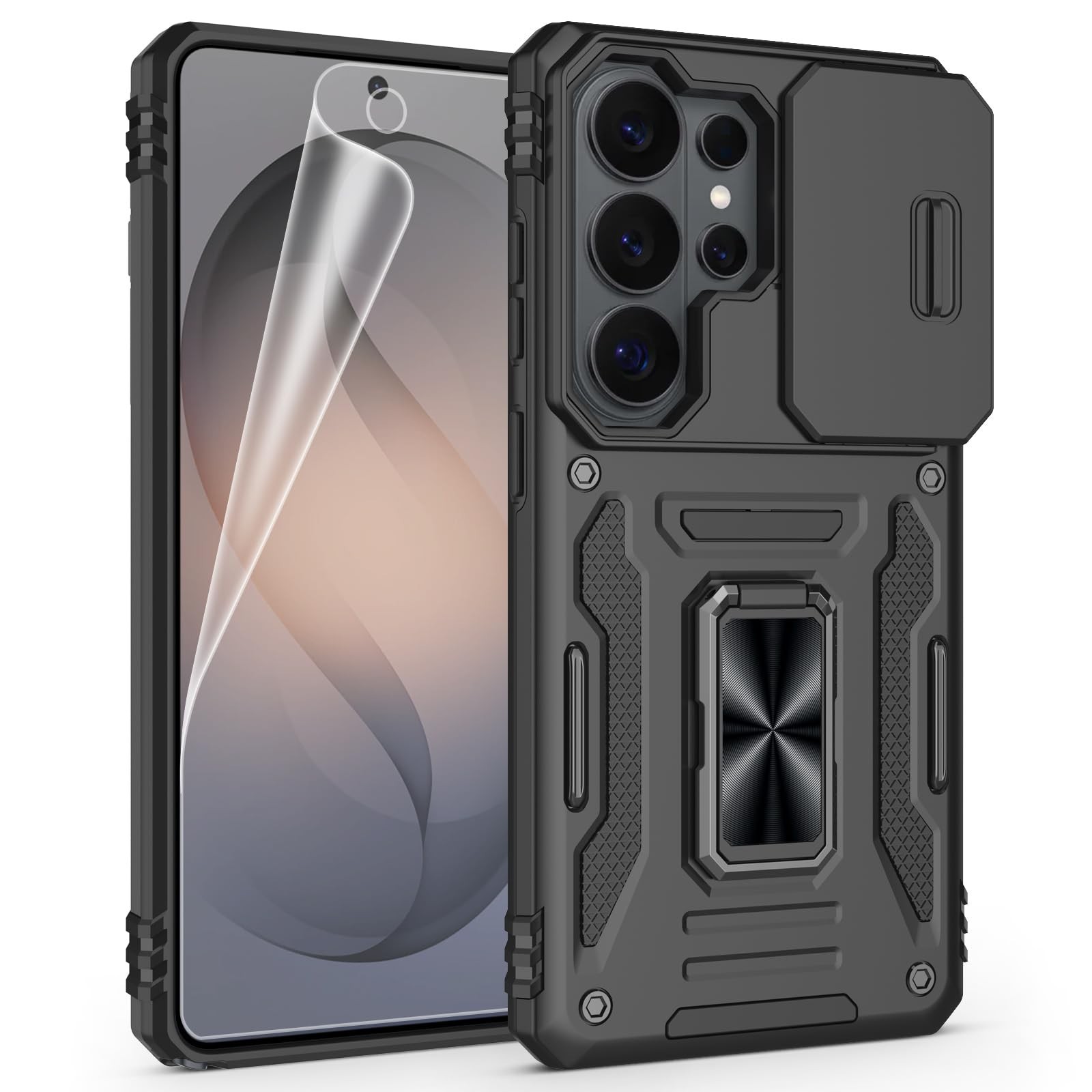 For Samsung Galaxy S26 Ultra Case w/ Military Grade Protective Cover & Kickstand
