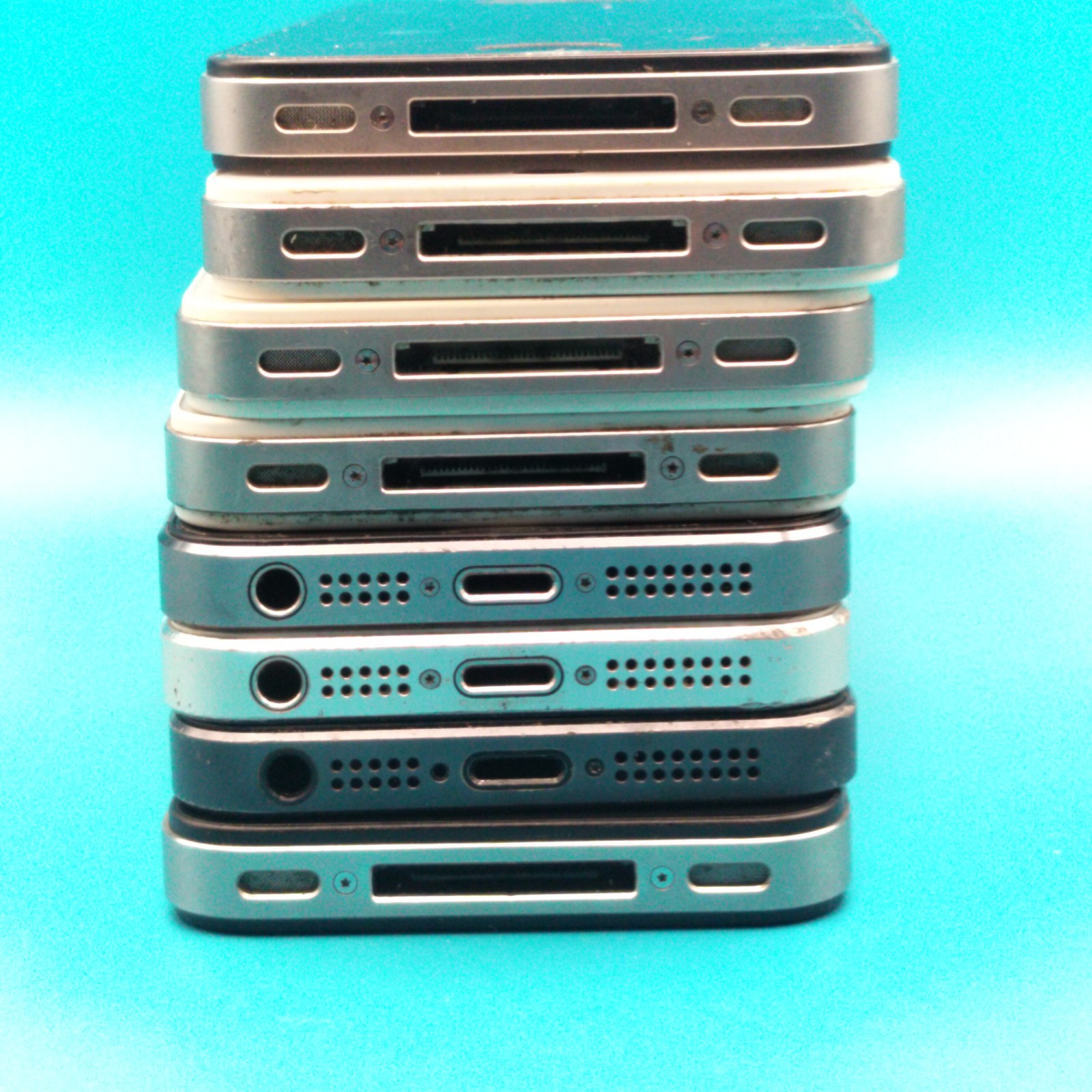 Apple IPhone Lot 8 Smartphones Mixed Models Parts Repair As Is Read Description
