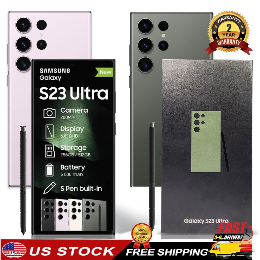 NEW SEALED SAMSUNG GALAXY S23 ULTRA 5G 1T/512/256G FACTORY UNLOCKED GSM CDMA US