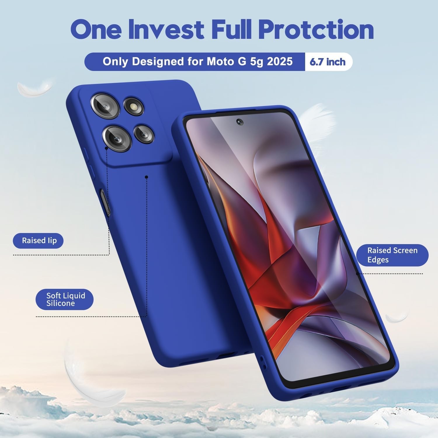 Motorola Moto G 2025 Case G Play 2026/ G 2026 Phone Case Liquid Silicone Cover