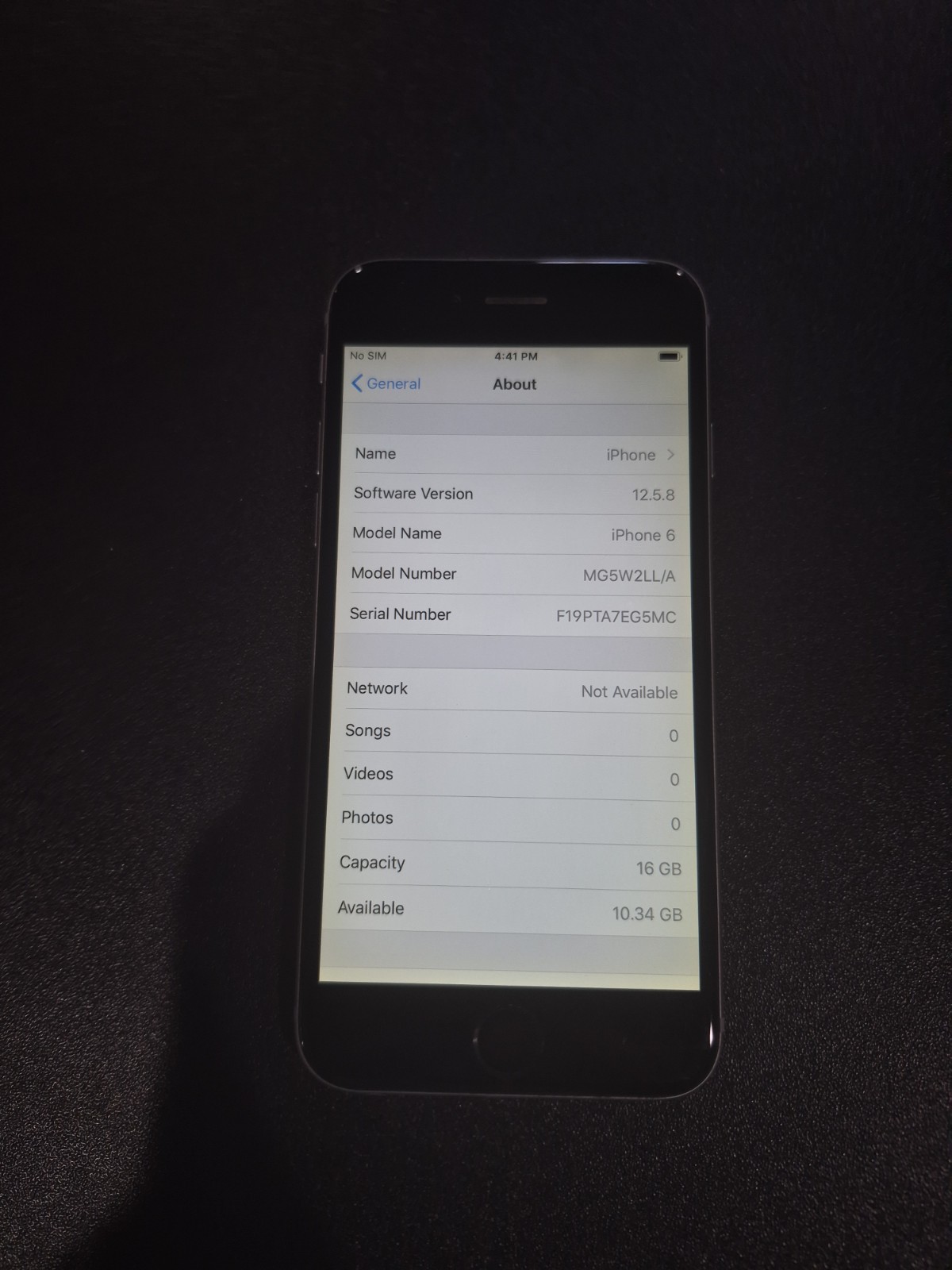 Apple iPhone 6 16GB Gray iOS Smartphone 8MP Camera MG5W2LL/A