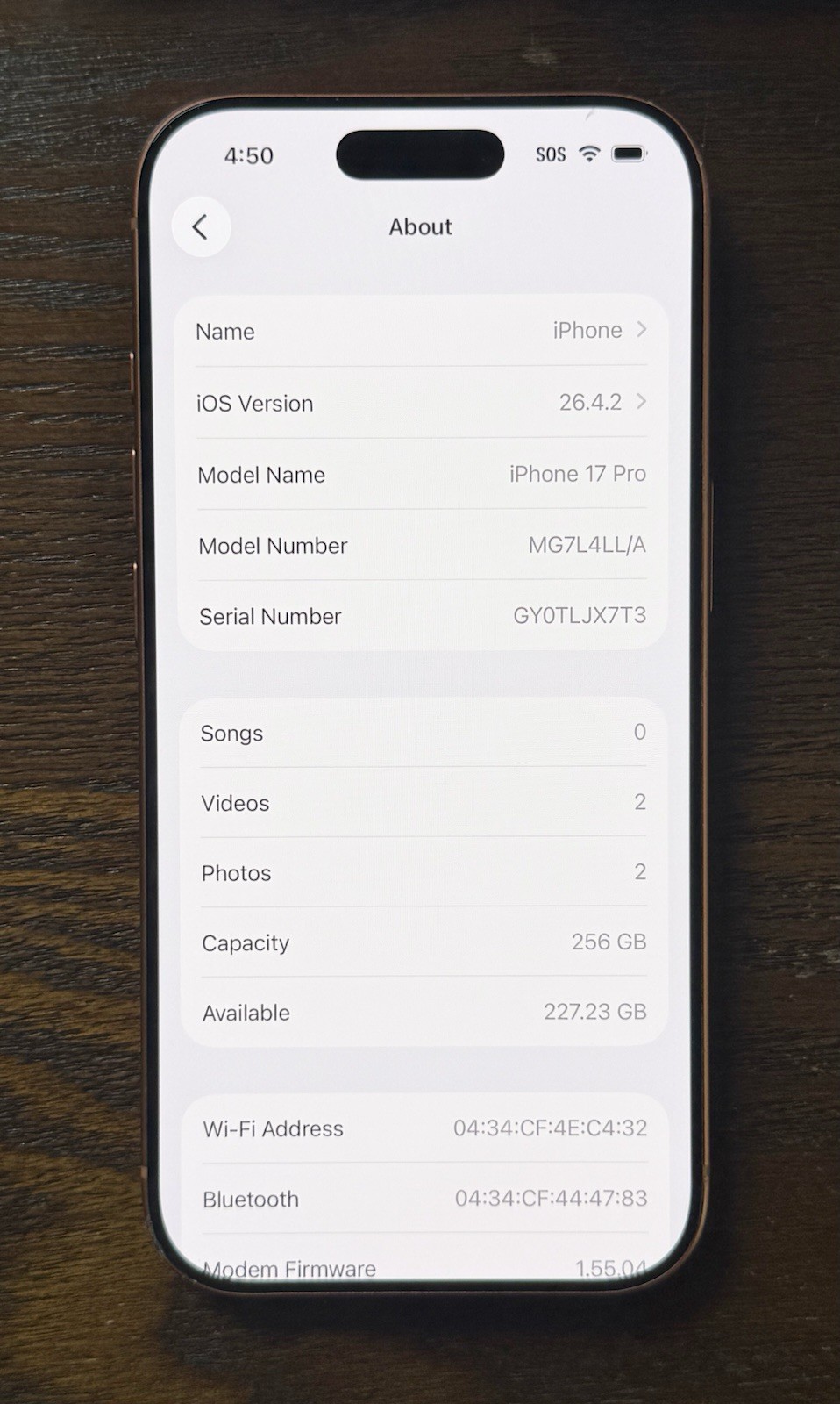 Apple iPhone 17 Pro 256GB Orange (Spectrum) – ESN Issue **READ DESCRIPTION**