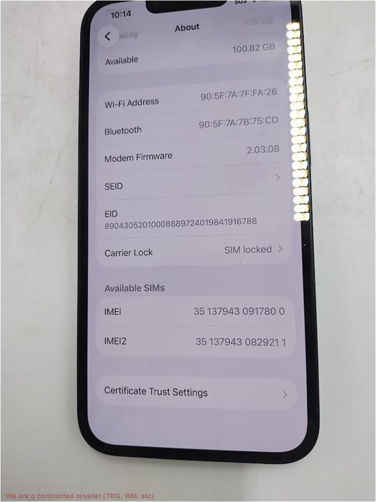 Apple iPhone 16e 128GB Black LTE Cellular 3N758LL/A UNKNOWN CARRIER SEE DETAILS