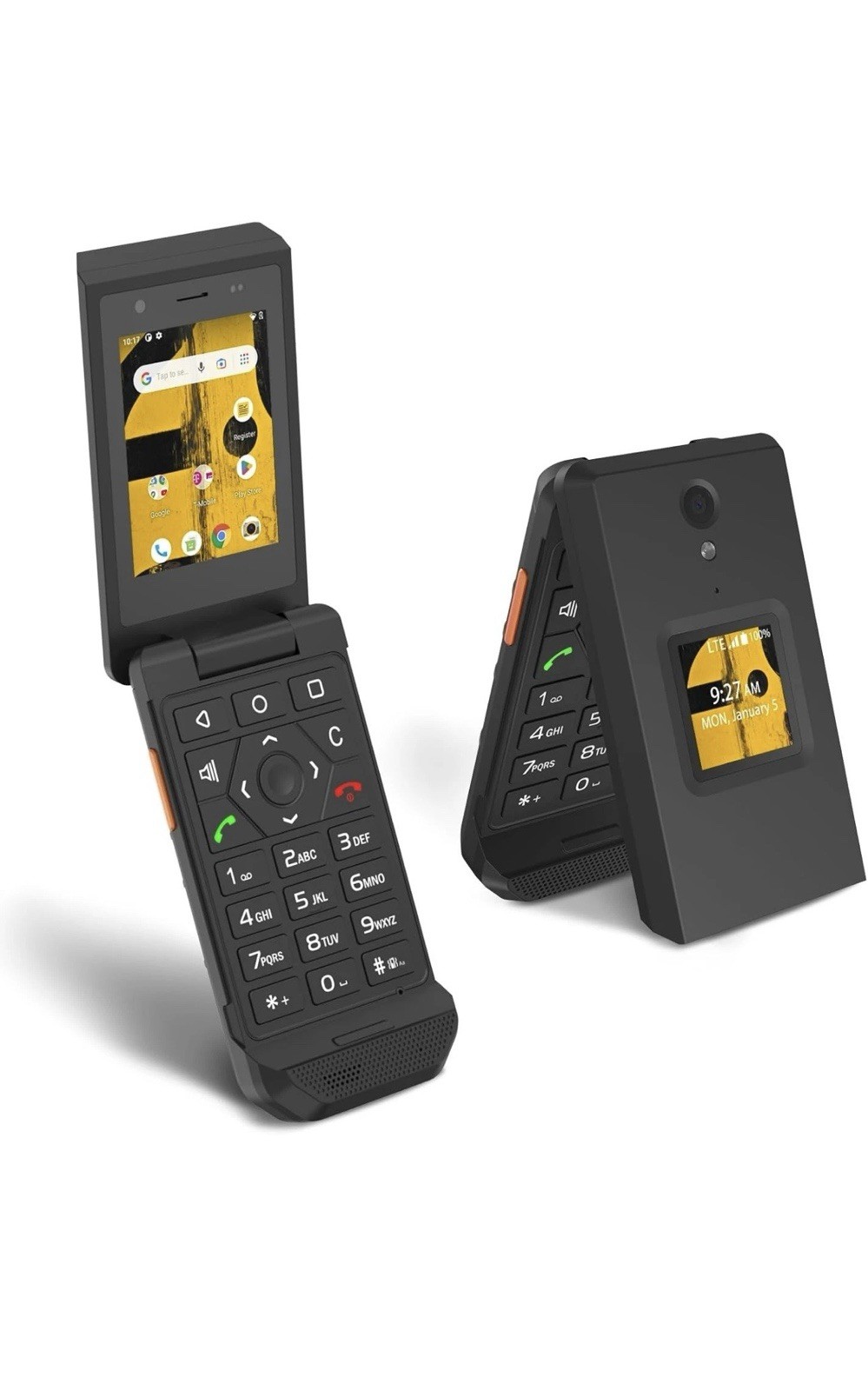 CAT S22 Rugged Flip Phone Unlocked (16GB) 2.8” Touchscreen Smart Cell Phone …