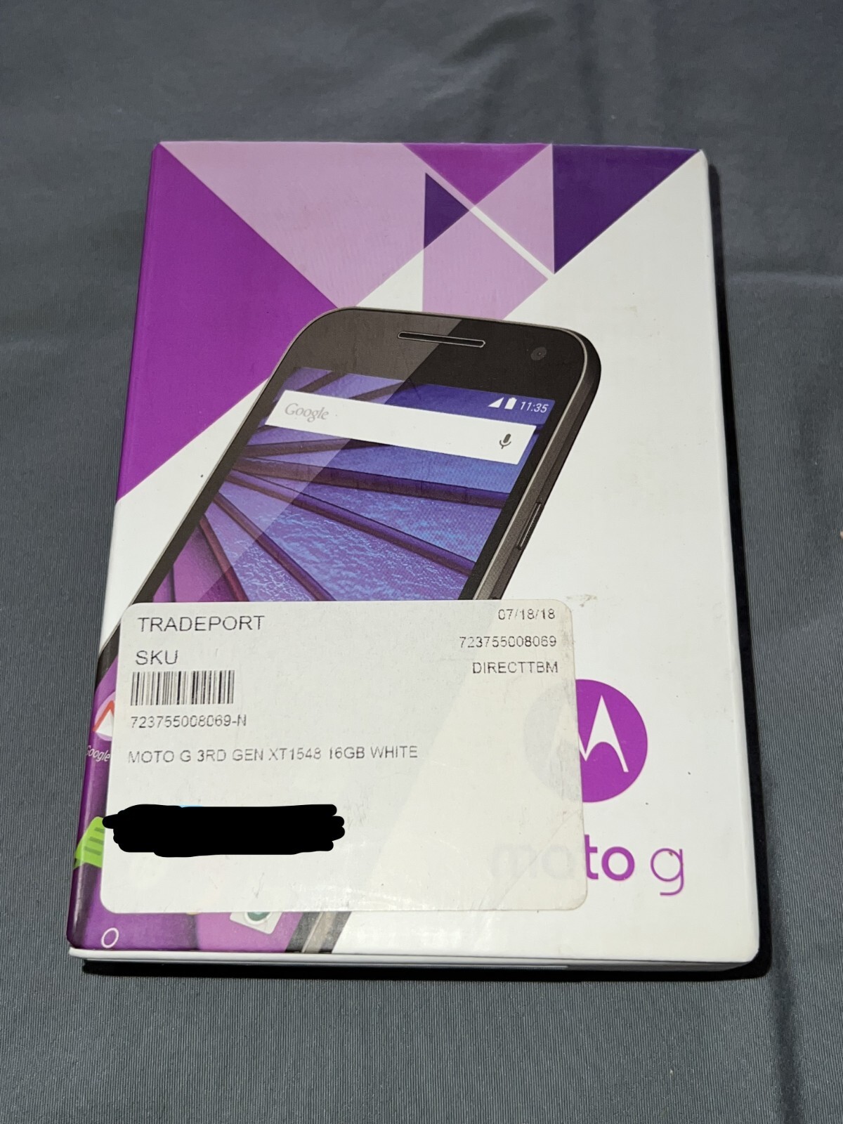 Motorola Moto G 3rd Gen XT1548 16GB 4G LTE White New in Box Republic Wireless