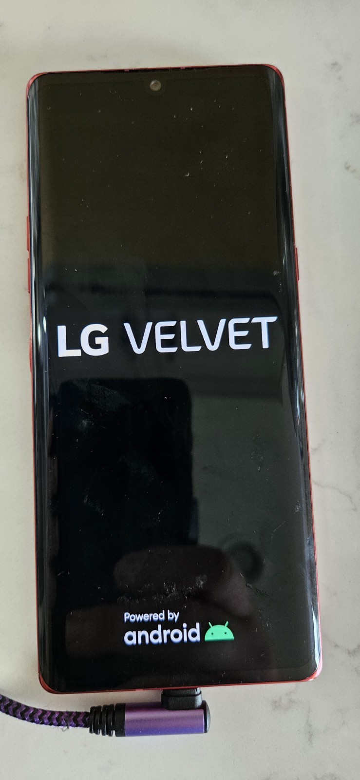 LG Velvet 5G Red Bar Smartphone, Android OS, 48.0MP Camera Resolution
