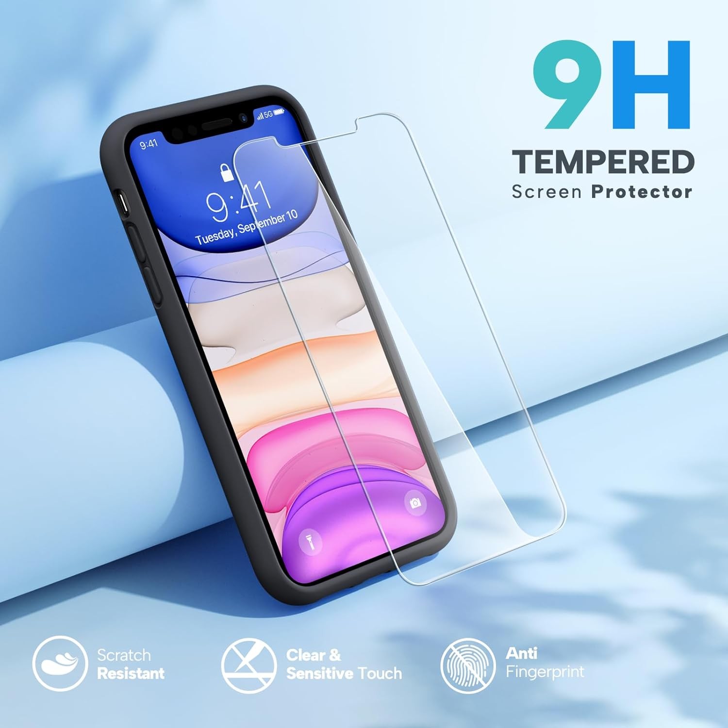 iPhone 11 Phone Case & iPhone XR Case, Liquid Silicone Gel Rubber Drop Protectio