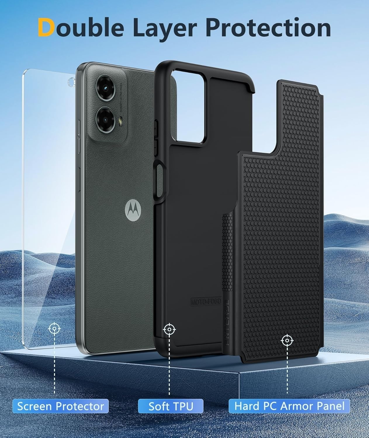 FNTCASE for Moto G-5G 2024 Case: Moto G 2024 Phone Case 14FT Military Grade Drop