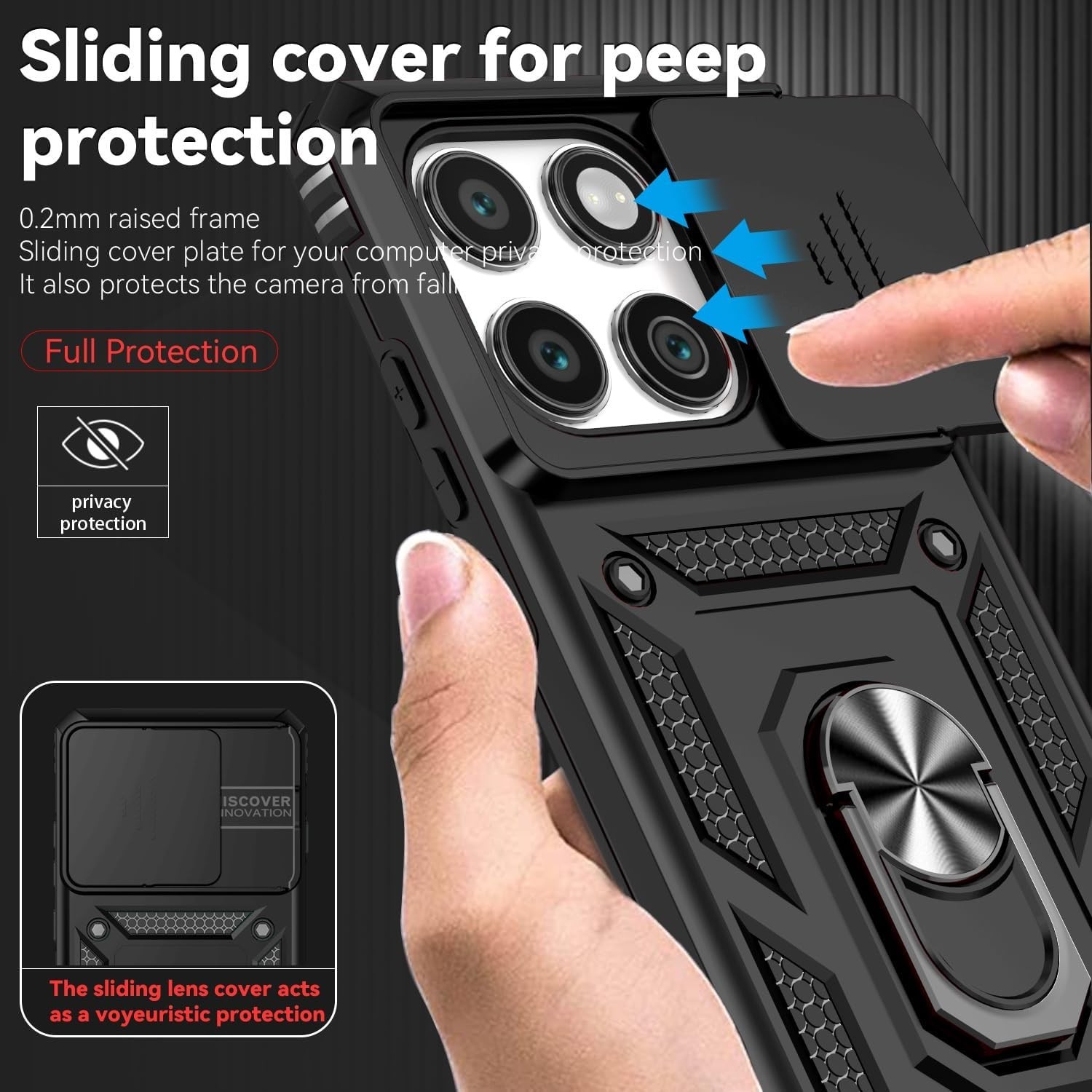 For Motorola Moto Edge 2025 Case with Military-Grade Protection and Camera Cover